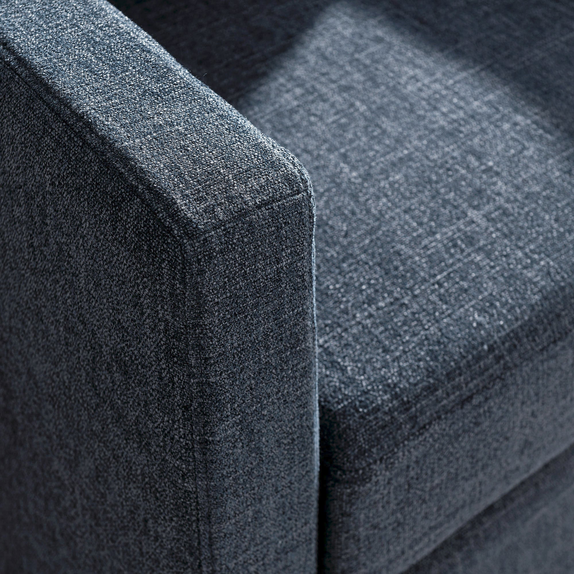 Serene Fabric Slipcovered Swivel Armchair, Slate Blue