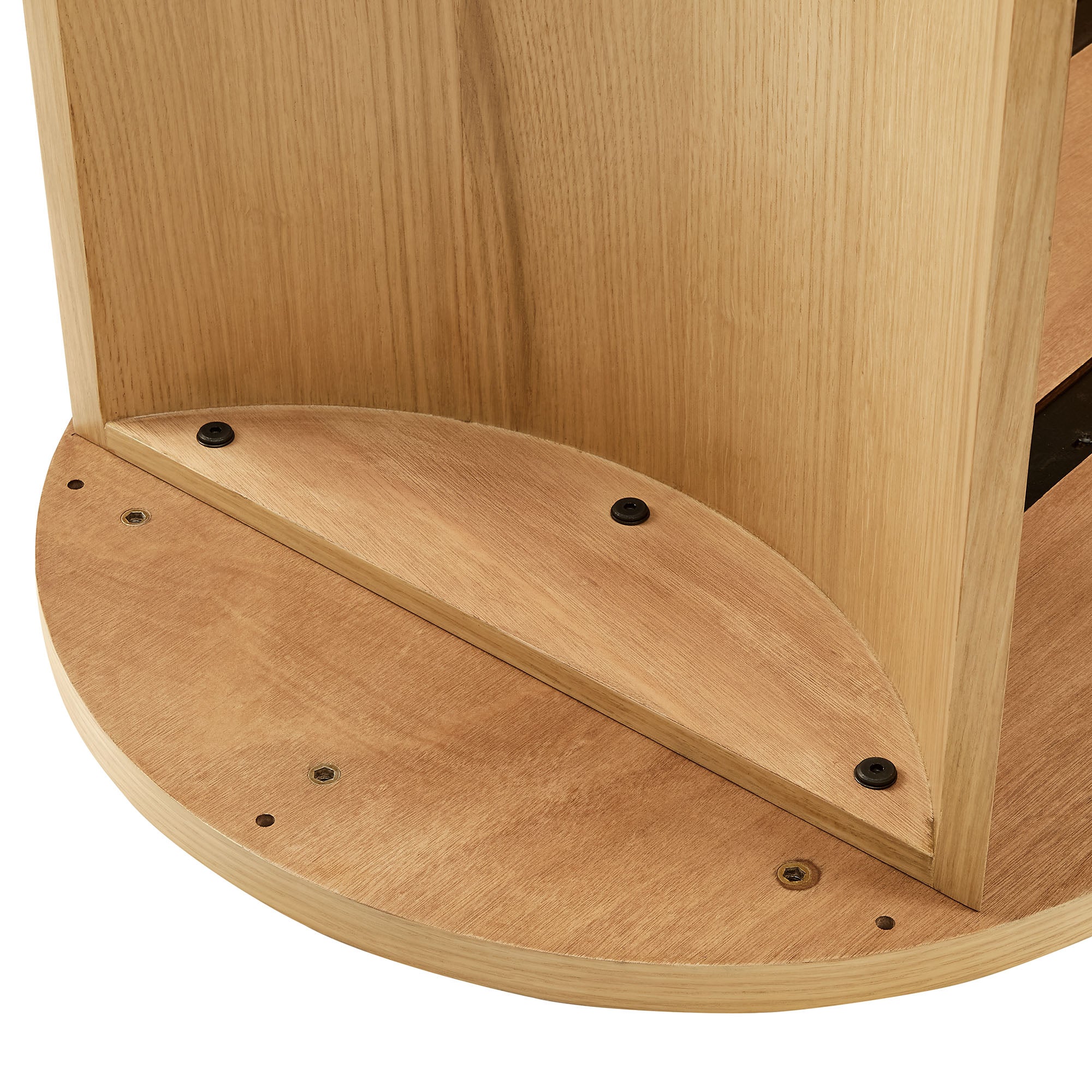 Aspect Oval Wood Coffee Table, Oak