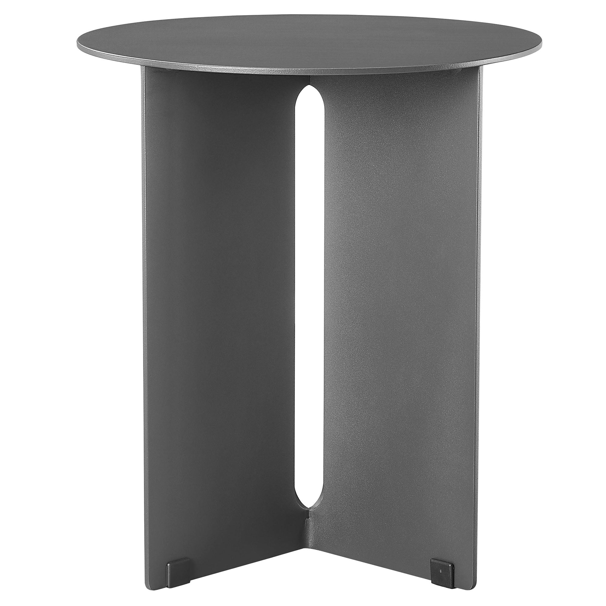 Tecton Outdoor Patio Aluminum Side Table, Charcoal
