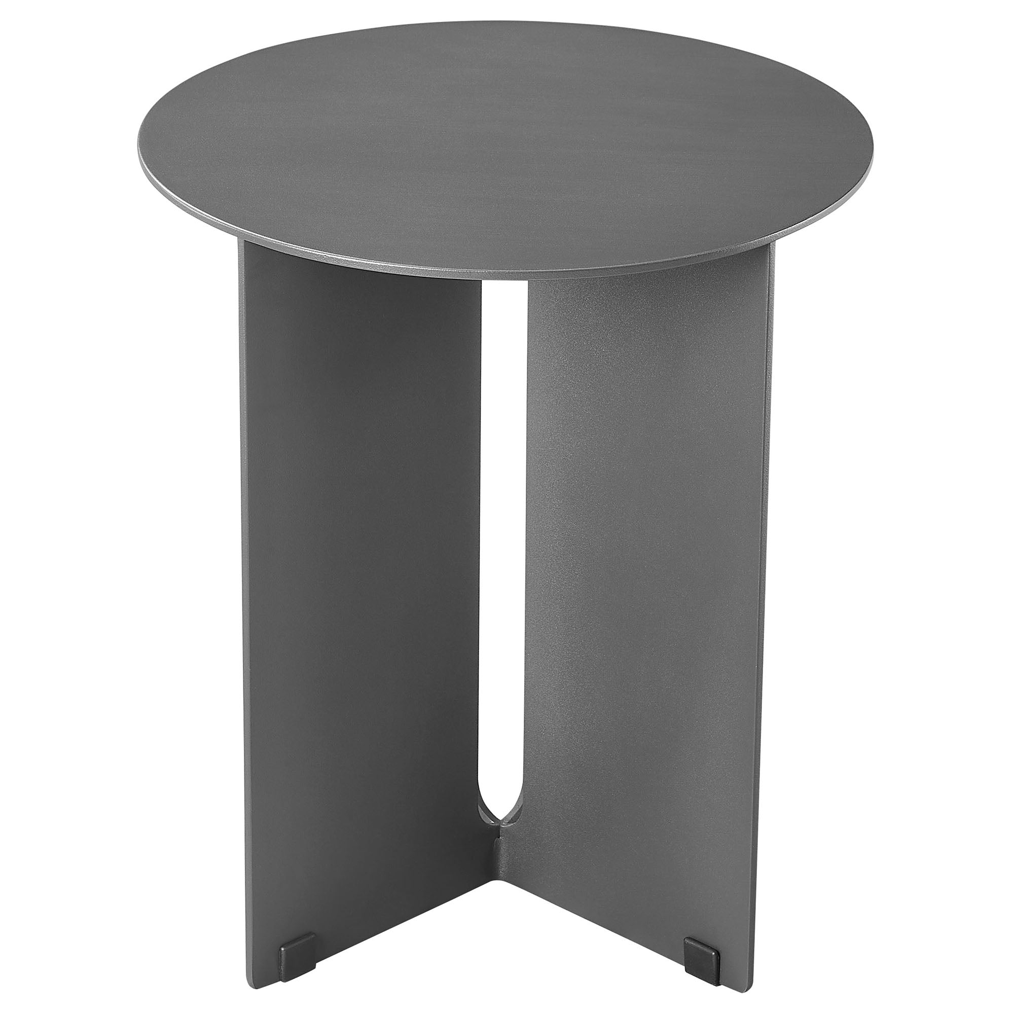 Tecton Outdoor Patio Aluminum Side Table, Charcoal