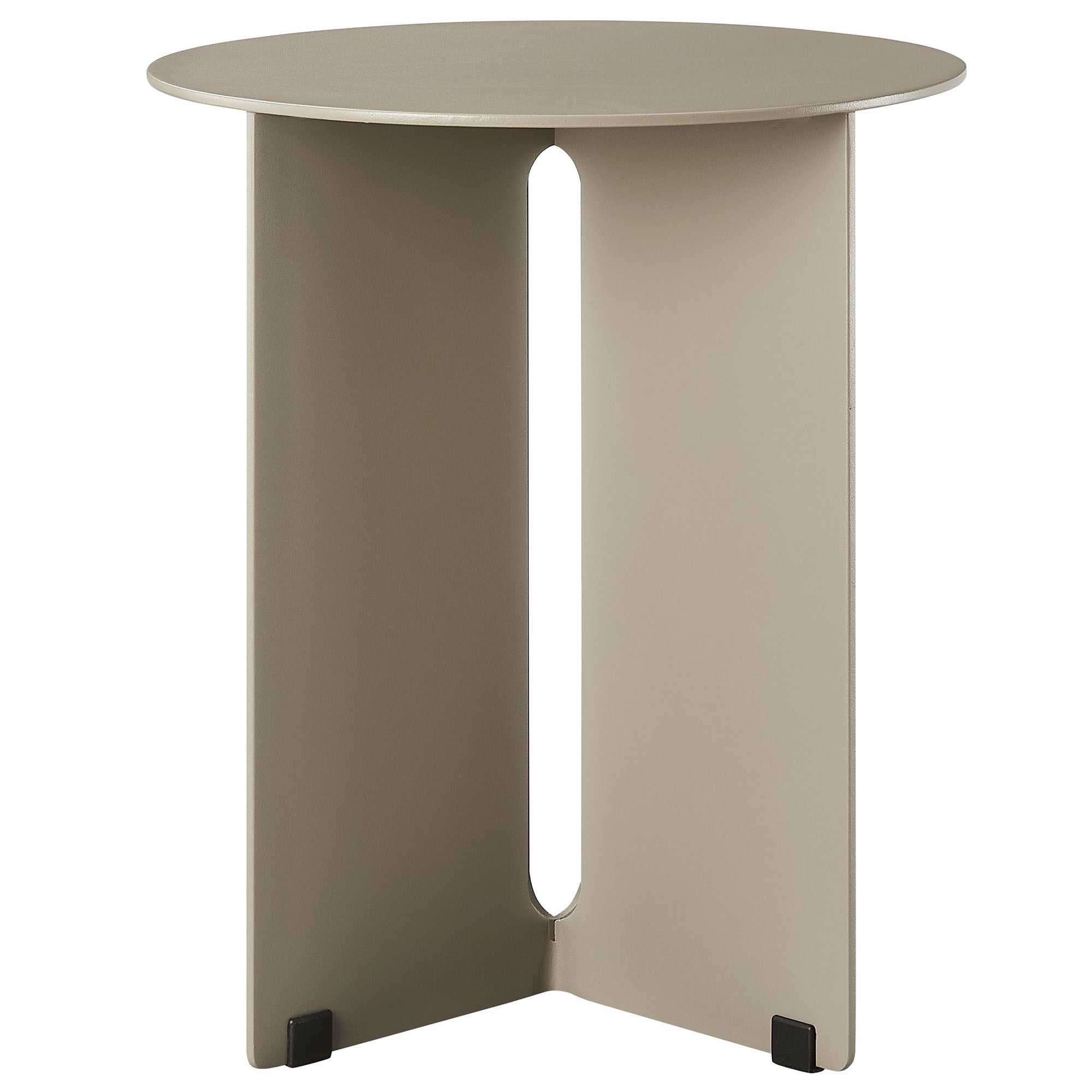 Tecton Outdoor Patio Aluminum Side Table, Khaki