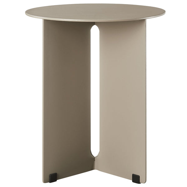 Tecton Outdoor Patio Aluminum Side Table, Khaki
