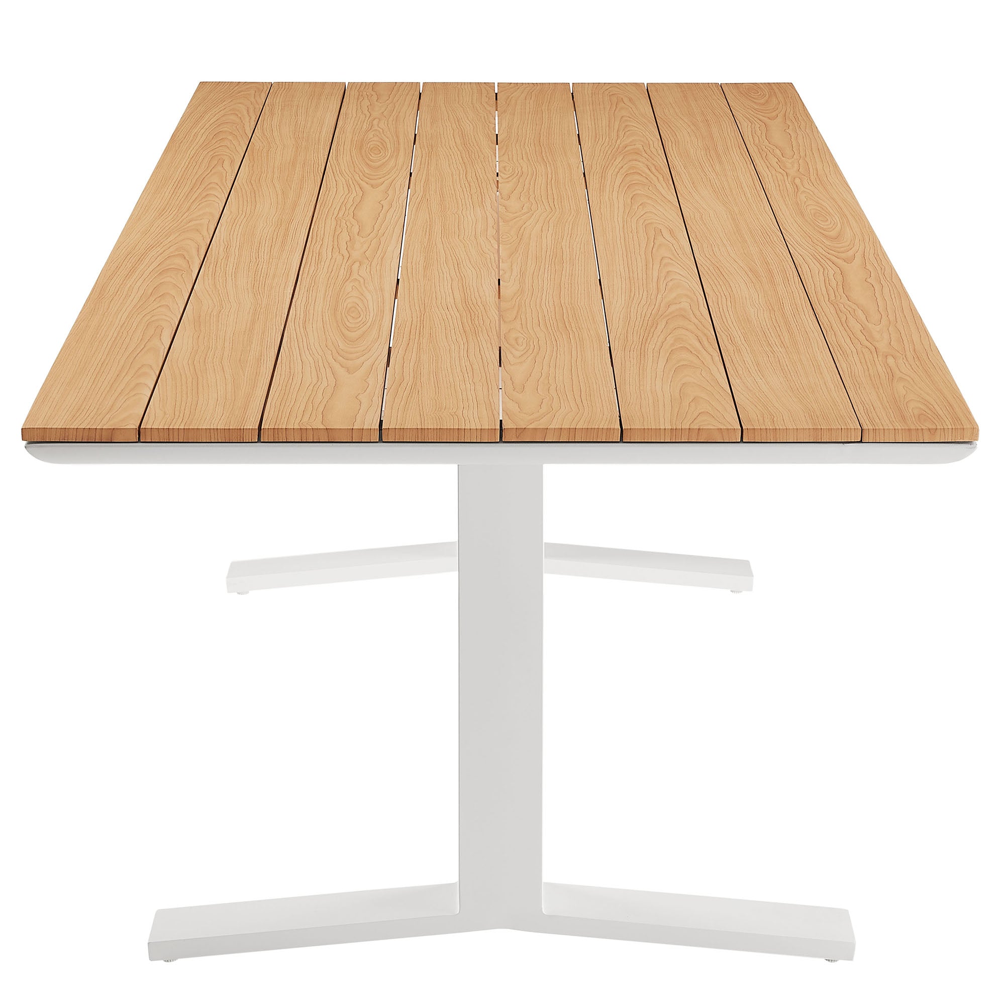 Aeris 9-Piece Outdoor Patio Aluminum Dining Set, White