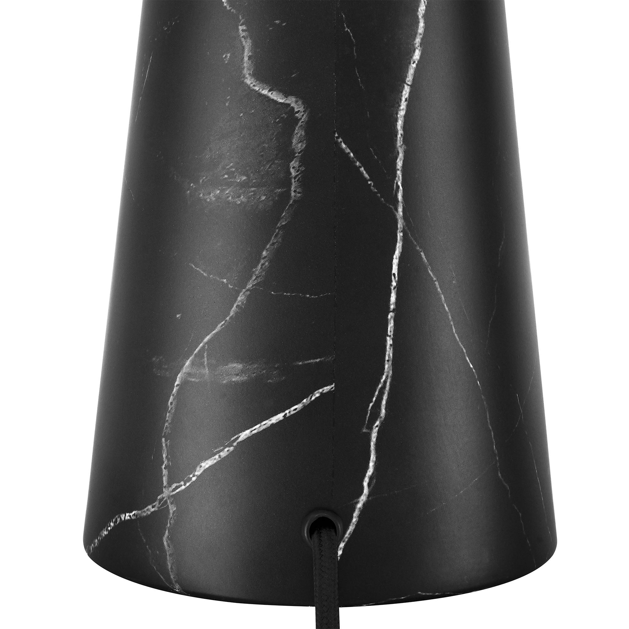 Nera Marble Table Lamp, Black