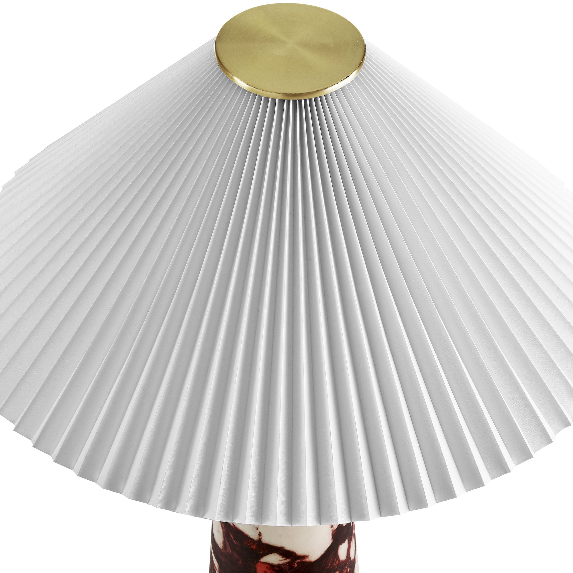Nera Marble Table Lamp, Red