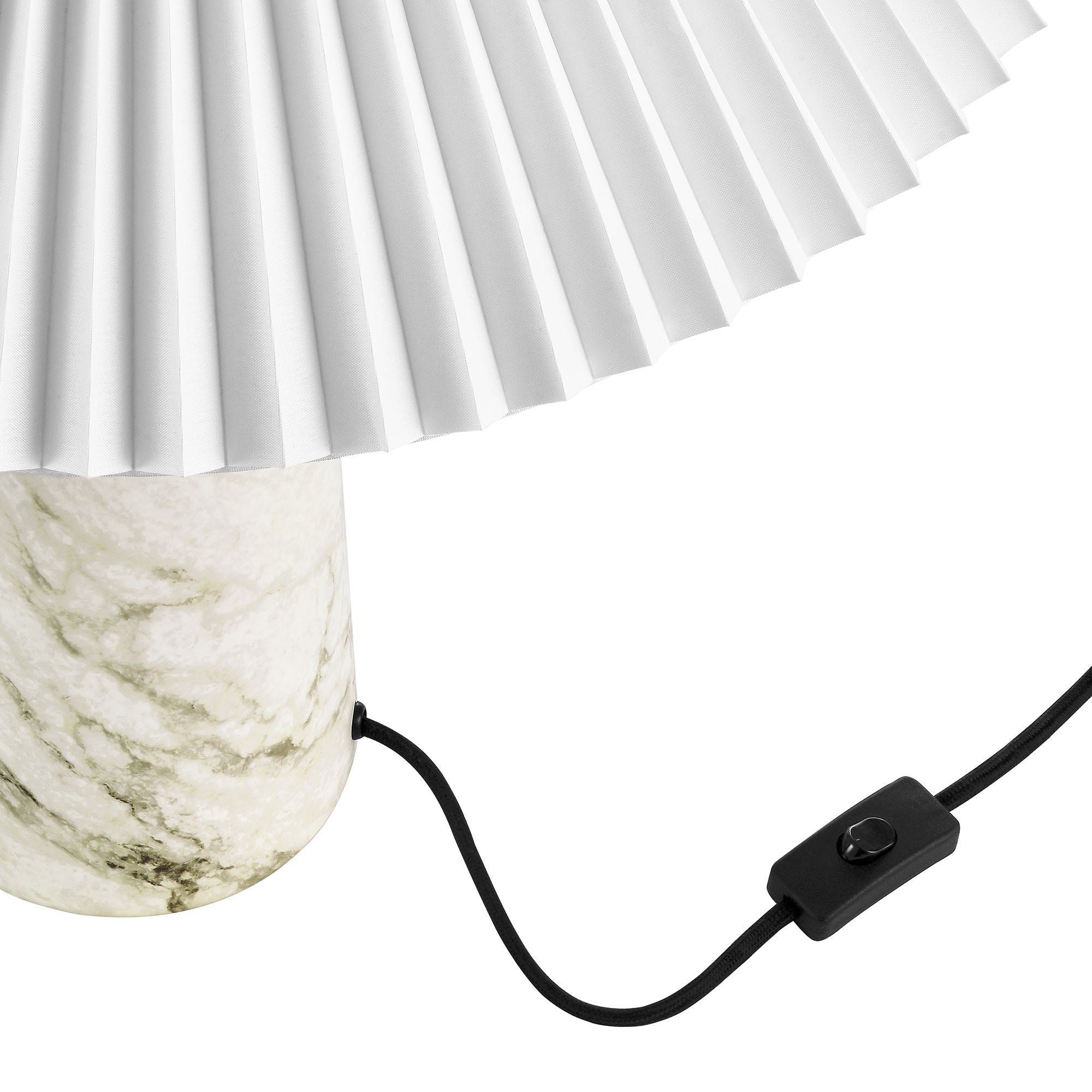 Nera Marble Table Lamp, White