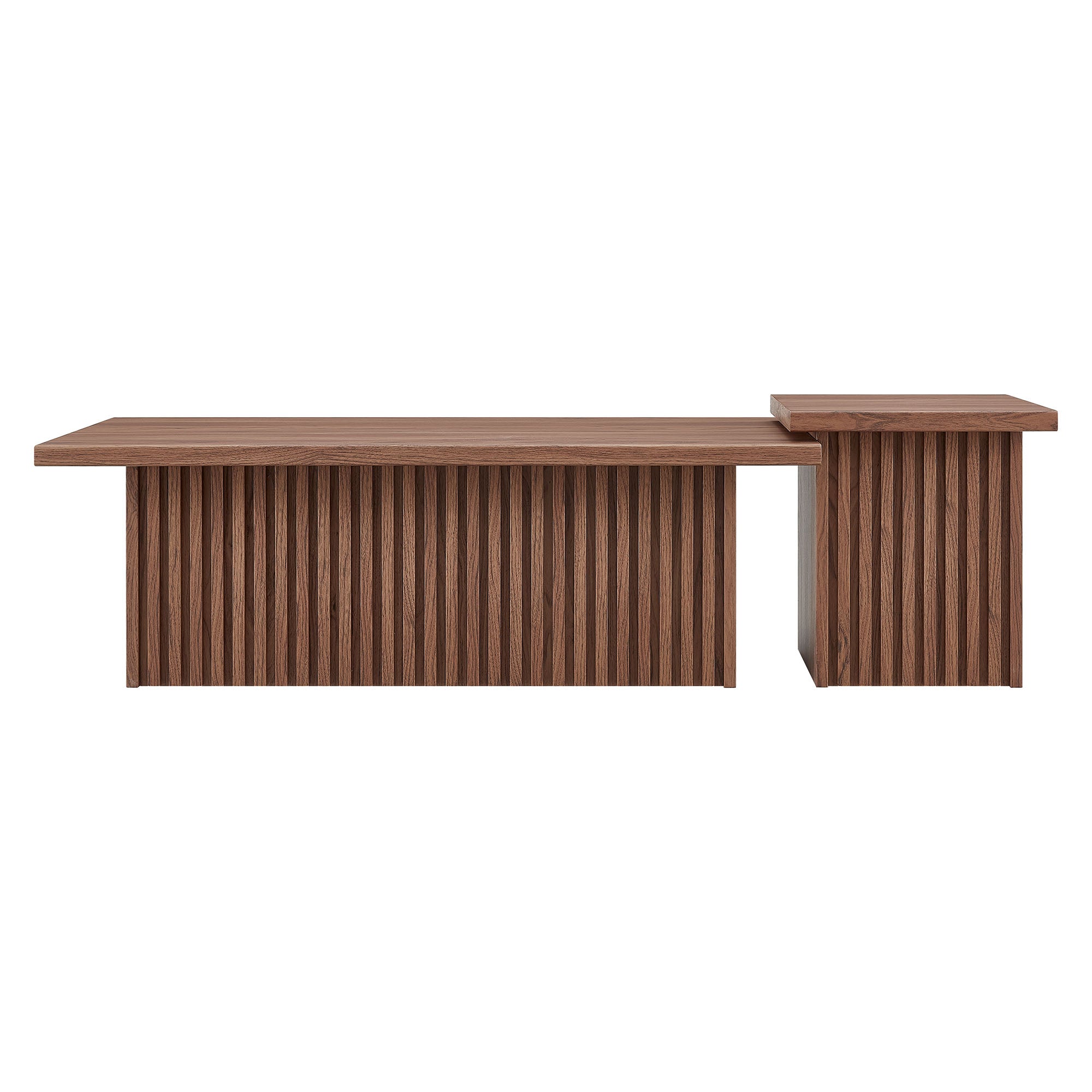 Render Nesting Coffee Tables Set of 2, Walnut