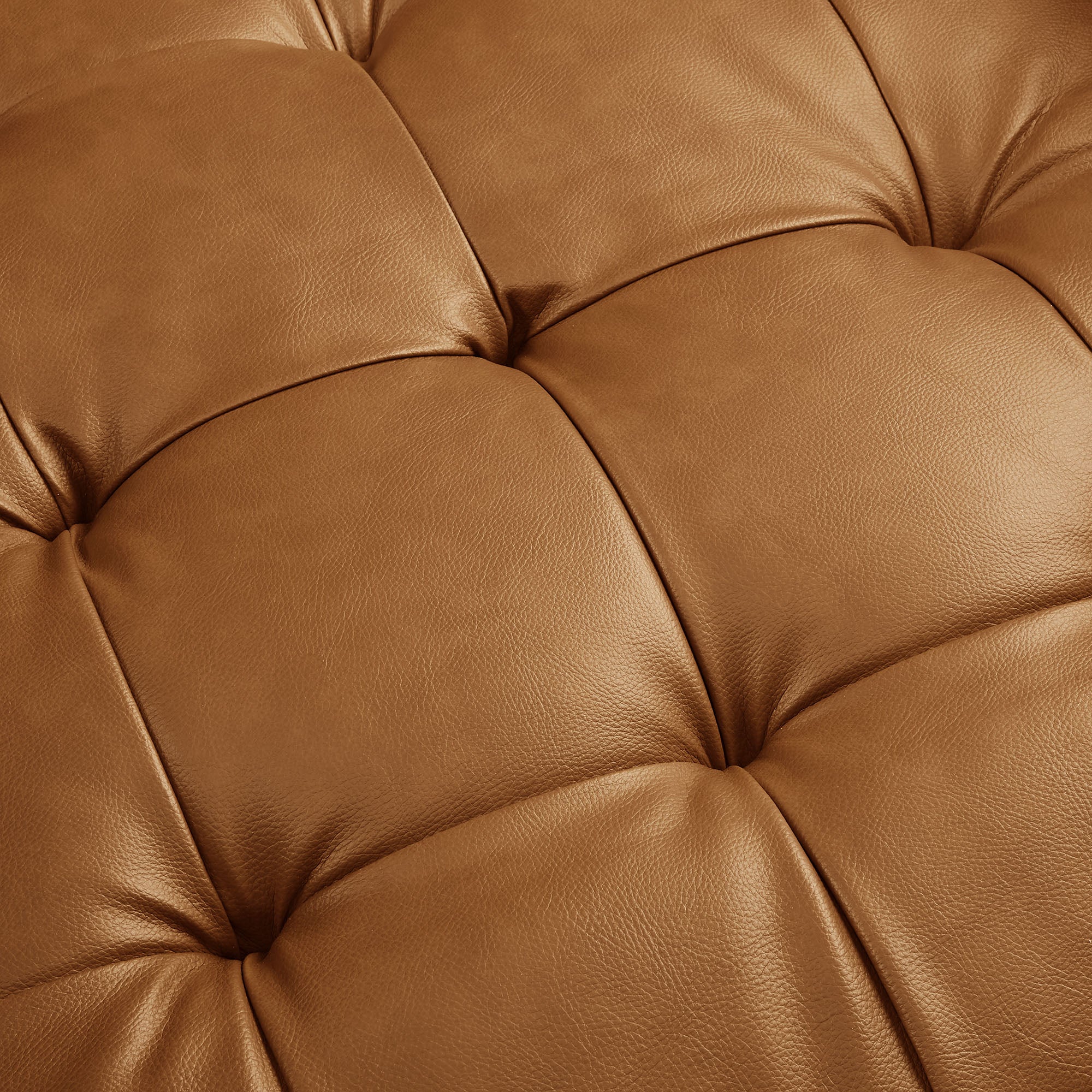 Valour Tufted Vegan Leather Accent Armchair, Tan