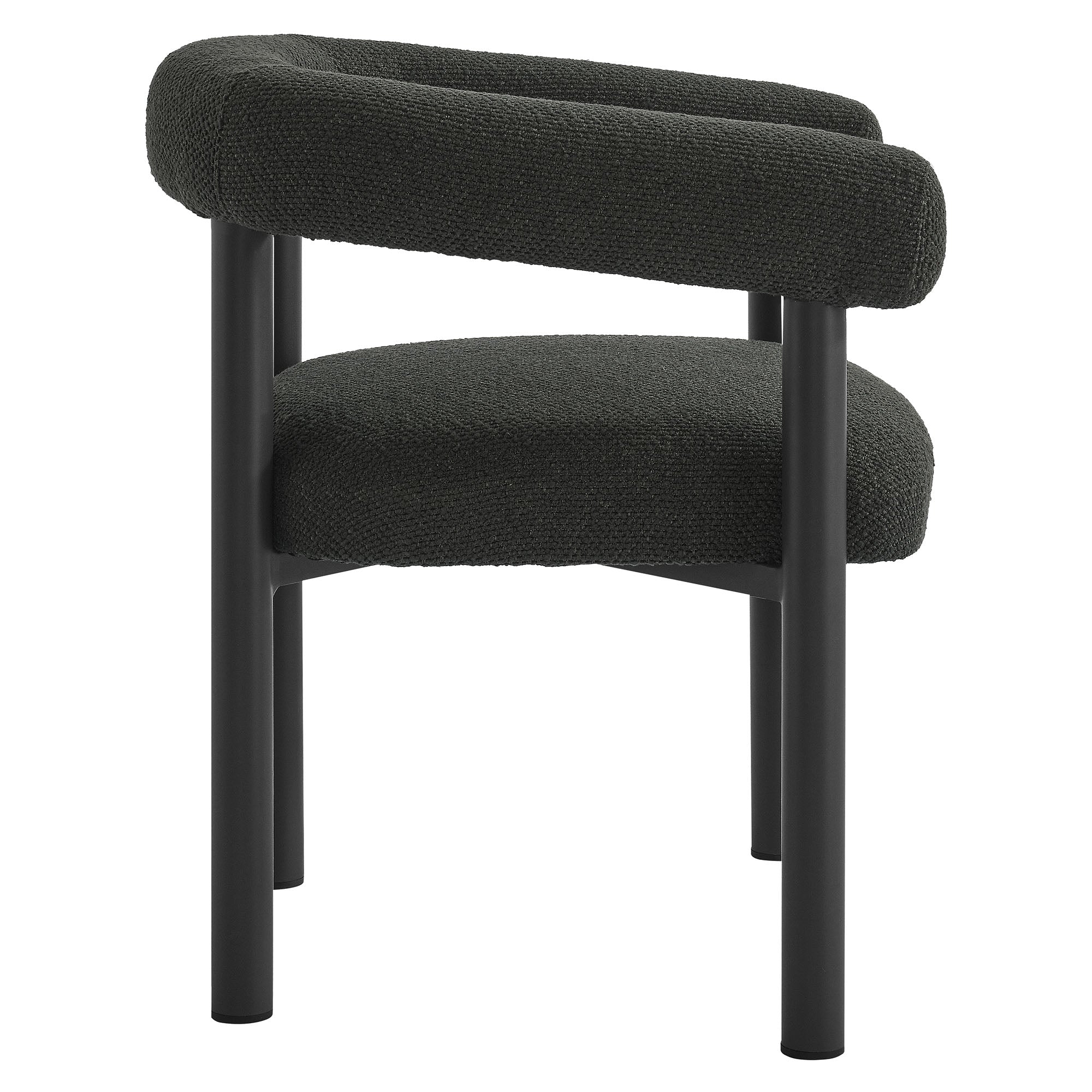 Nautica Outdoor Patio Aluminum Dining Armchairs Set of 2, Charcoal Graphite