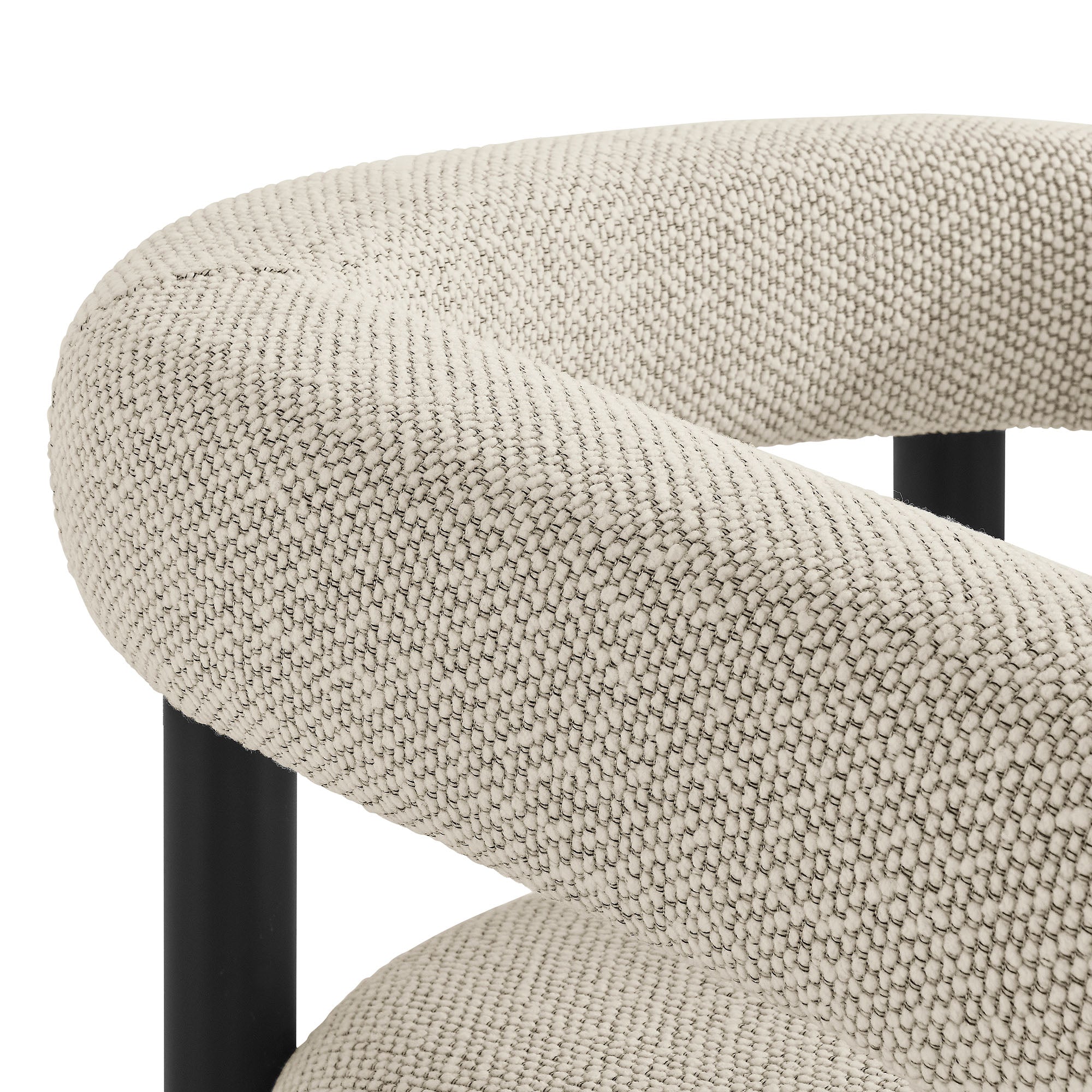 Nautica Outdoor Patio Aluminum Dining Armchairs Set of 2, Ivory Graphite