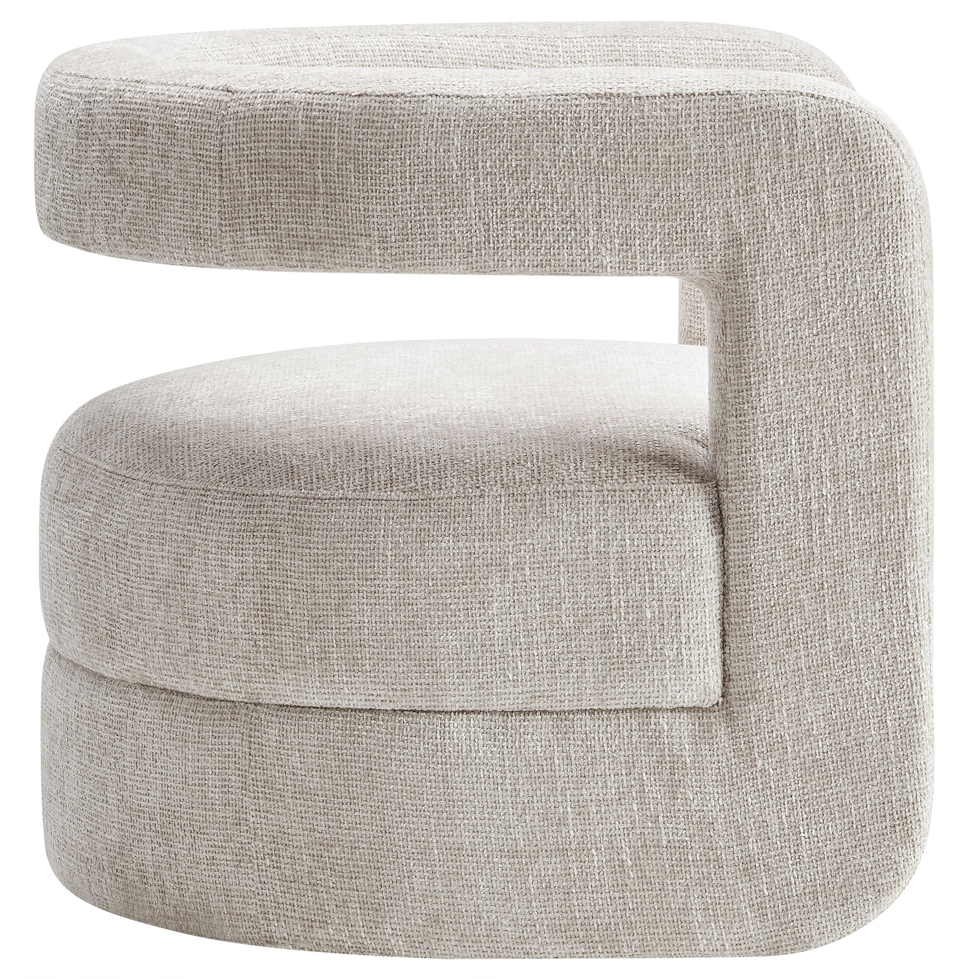 Jaylin Upholstered Chenille Accent Chair, Dove Gray