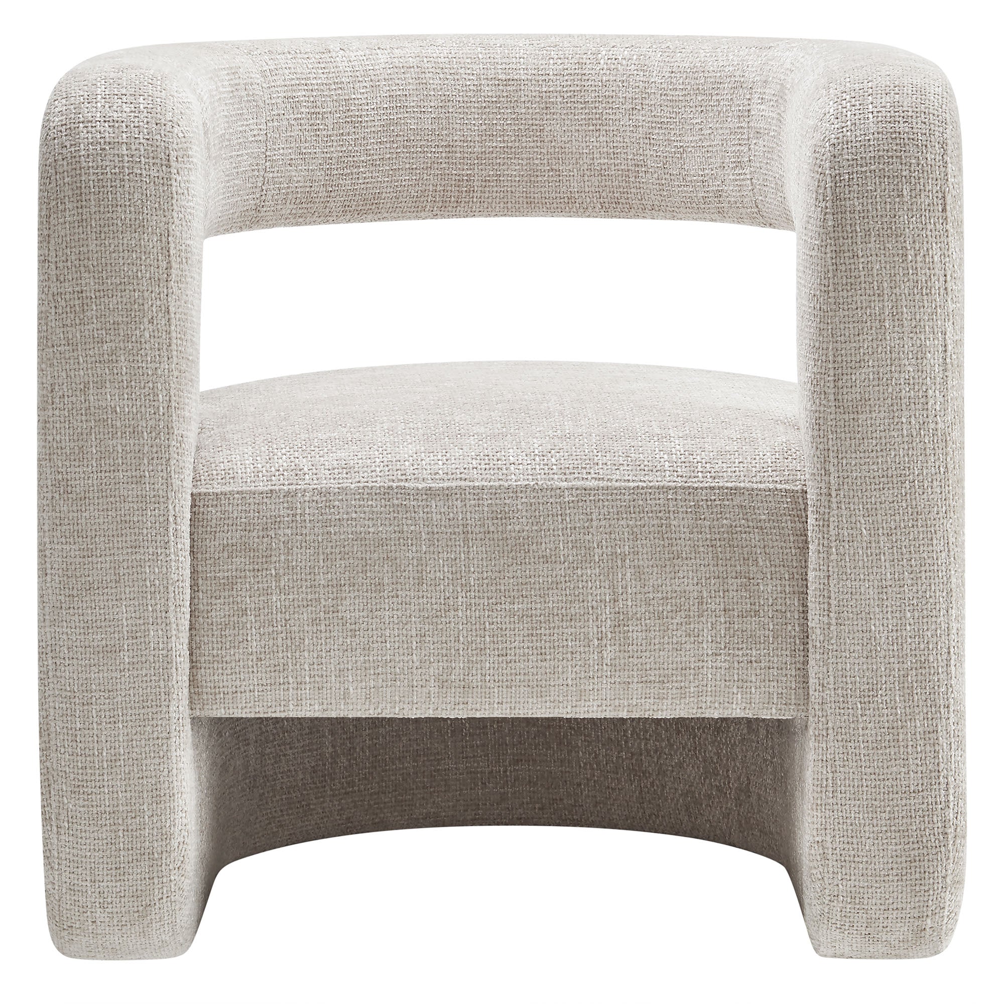 Jaylin Upholstered Chenille Accent Chair, Dove Gray