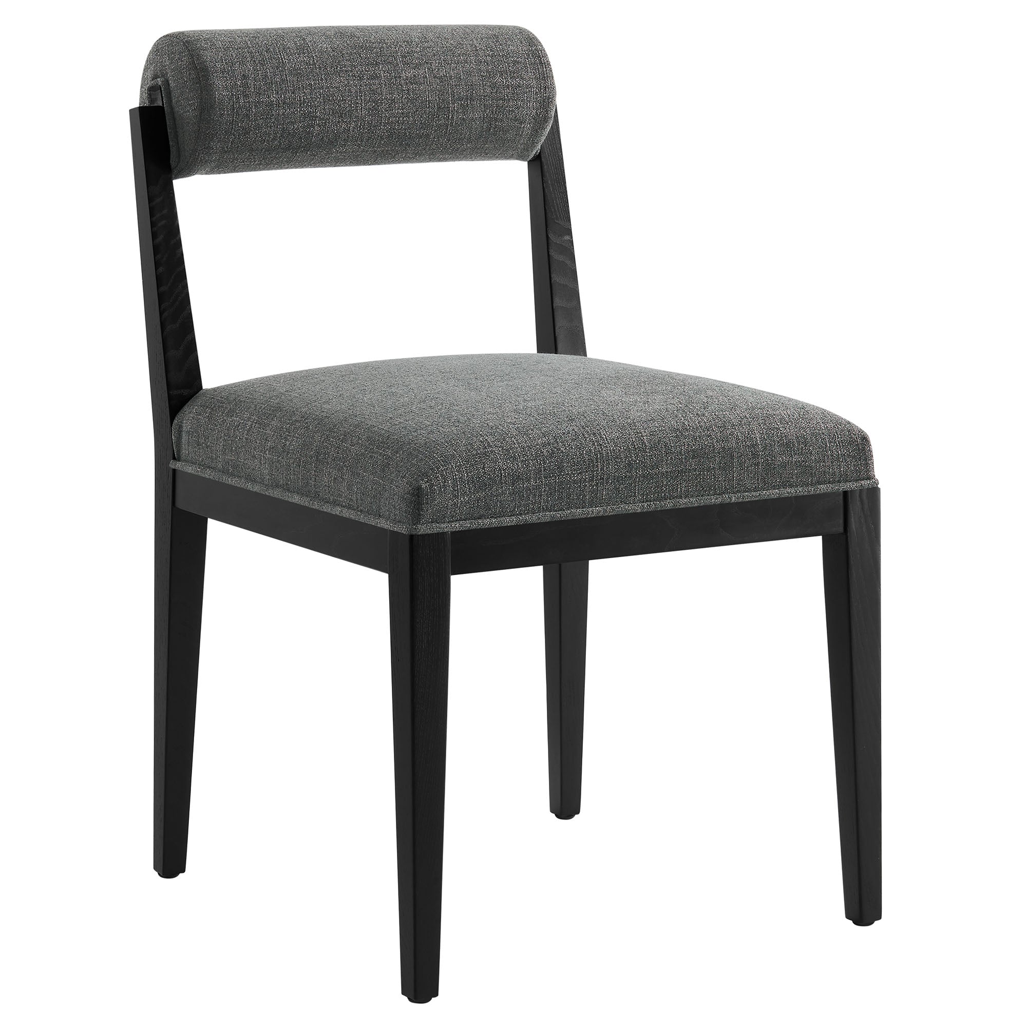 Kai Fabric Dining Chair, Charcoal Black