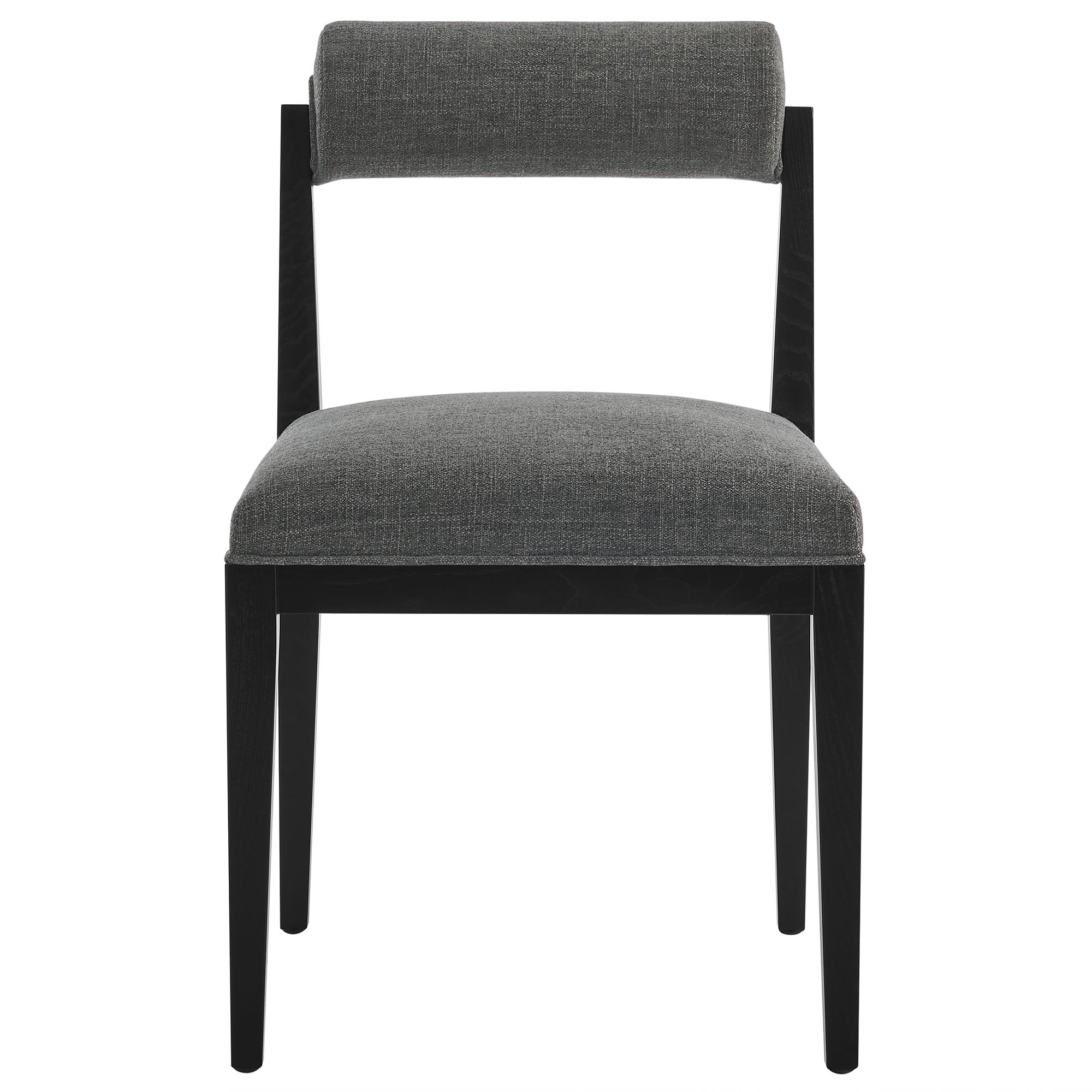 Kai Fabric Dining Chair, Charcoal Black