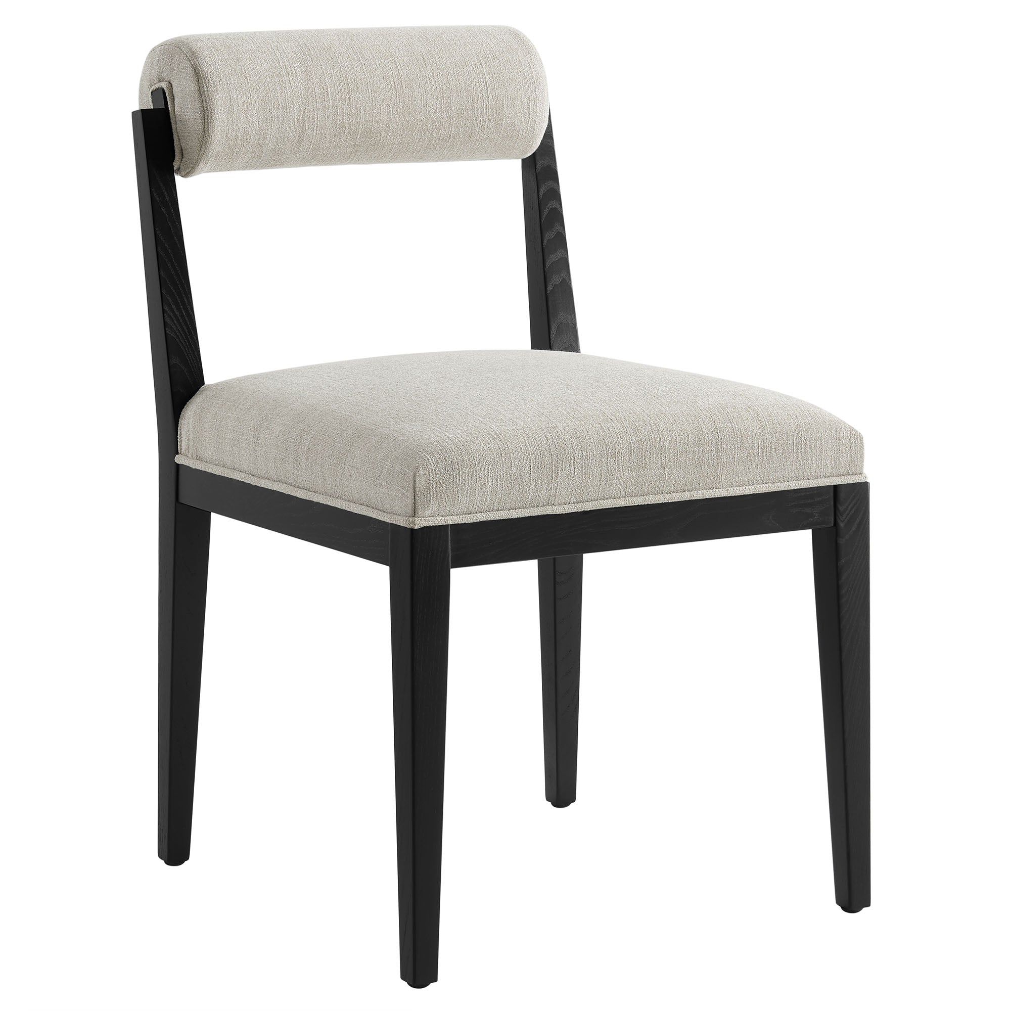 Kai Fabric Dining Chair, Linen Black