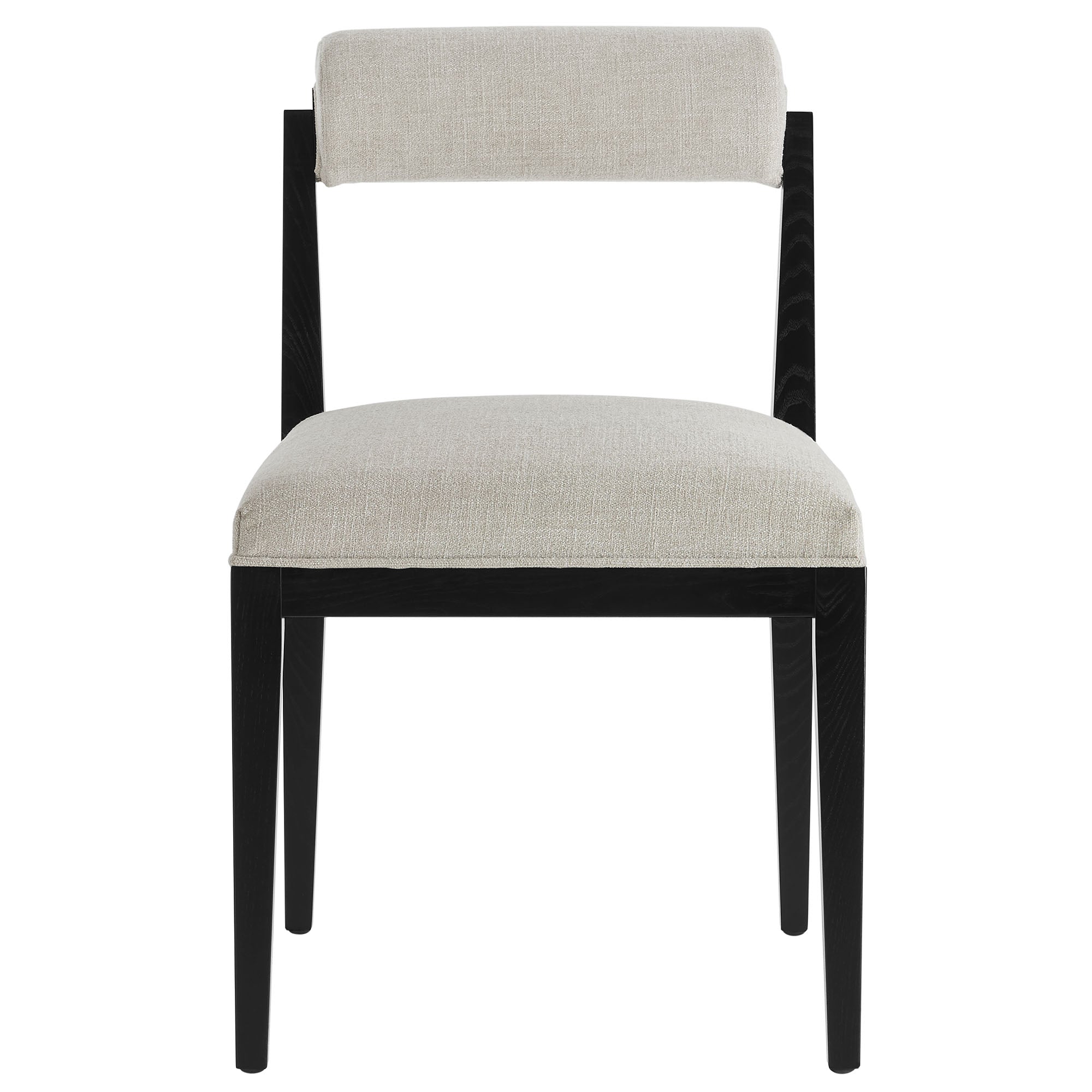 Kai Fabric Dining Chair, Linen Black