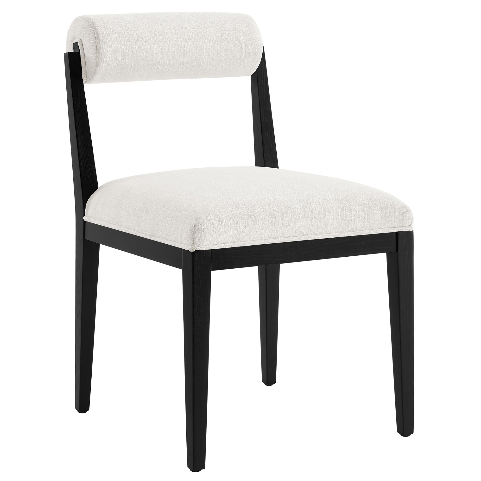 Kai Fabric Dining Chair, Salt Black