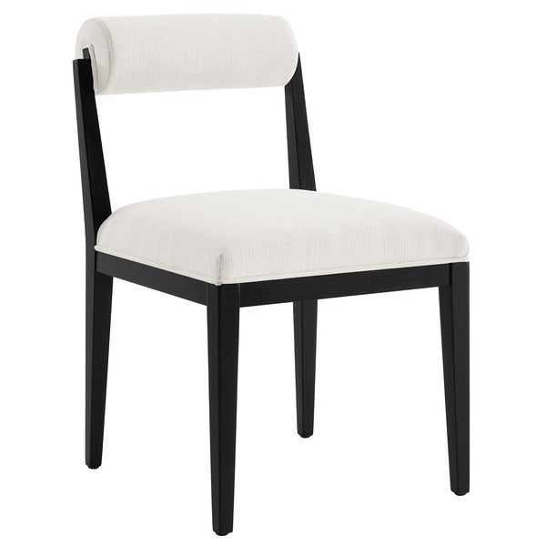 Kai Fabric Dining Chair, Salt Black