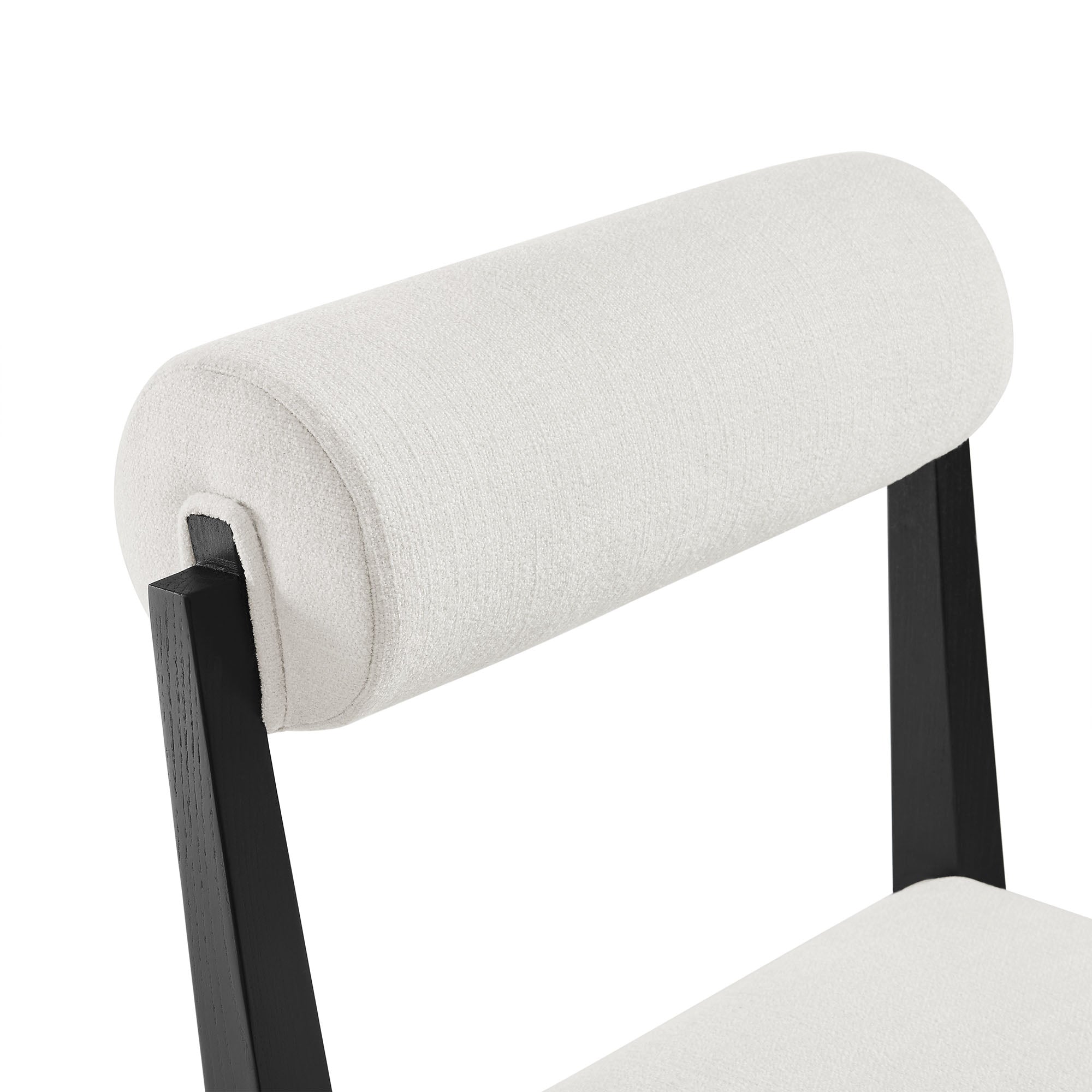 Kai Fabric Dining Chair, Salt Black