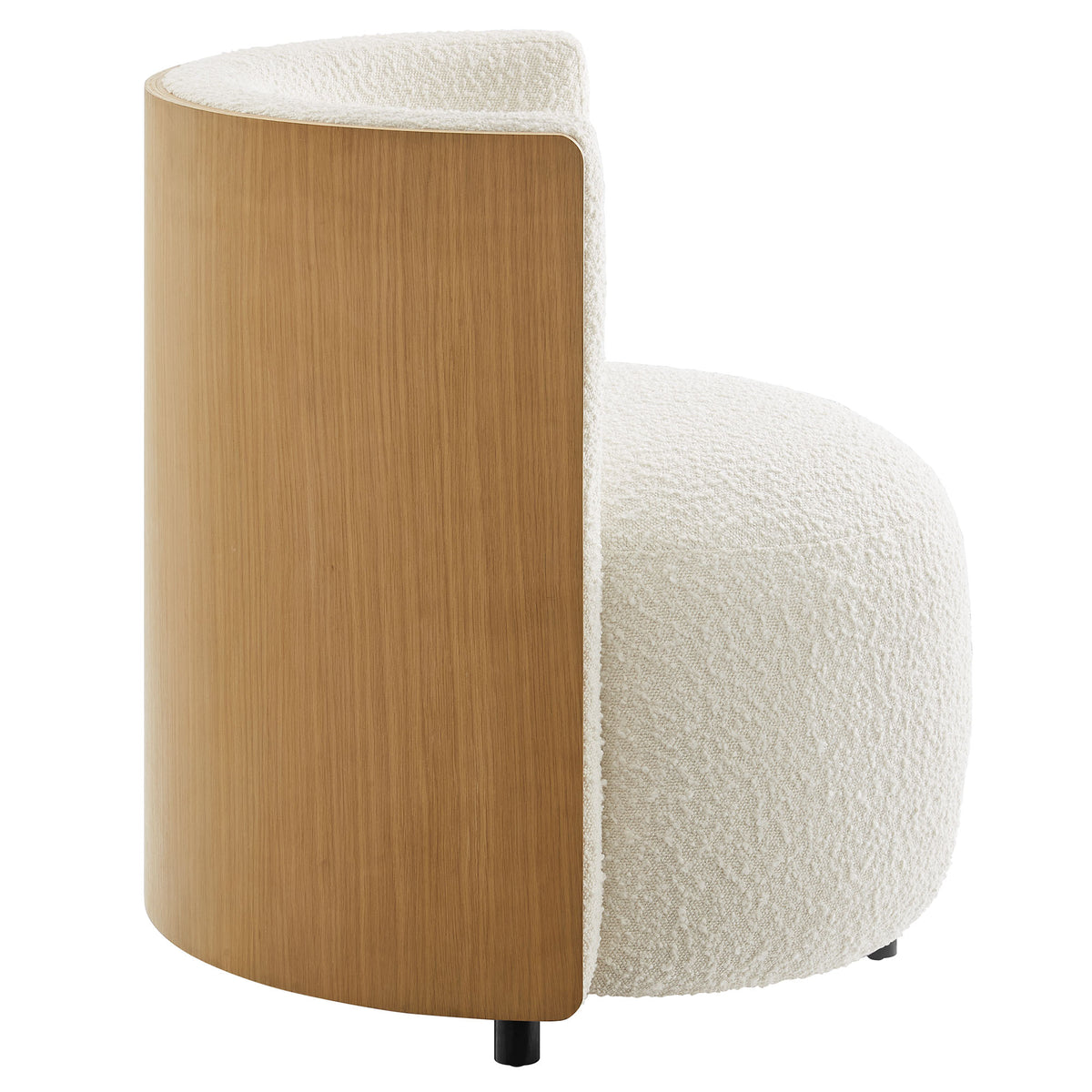 Solis Boucle Accent Chair, Natural Ivory