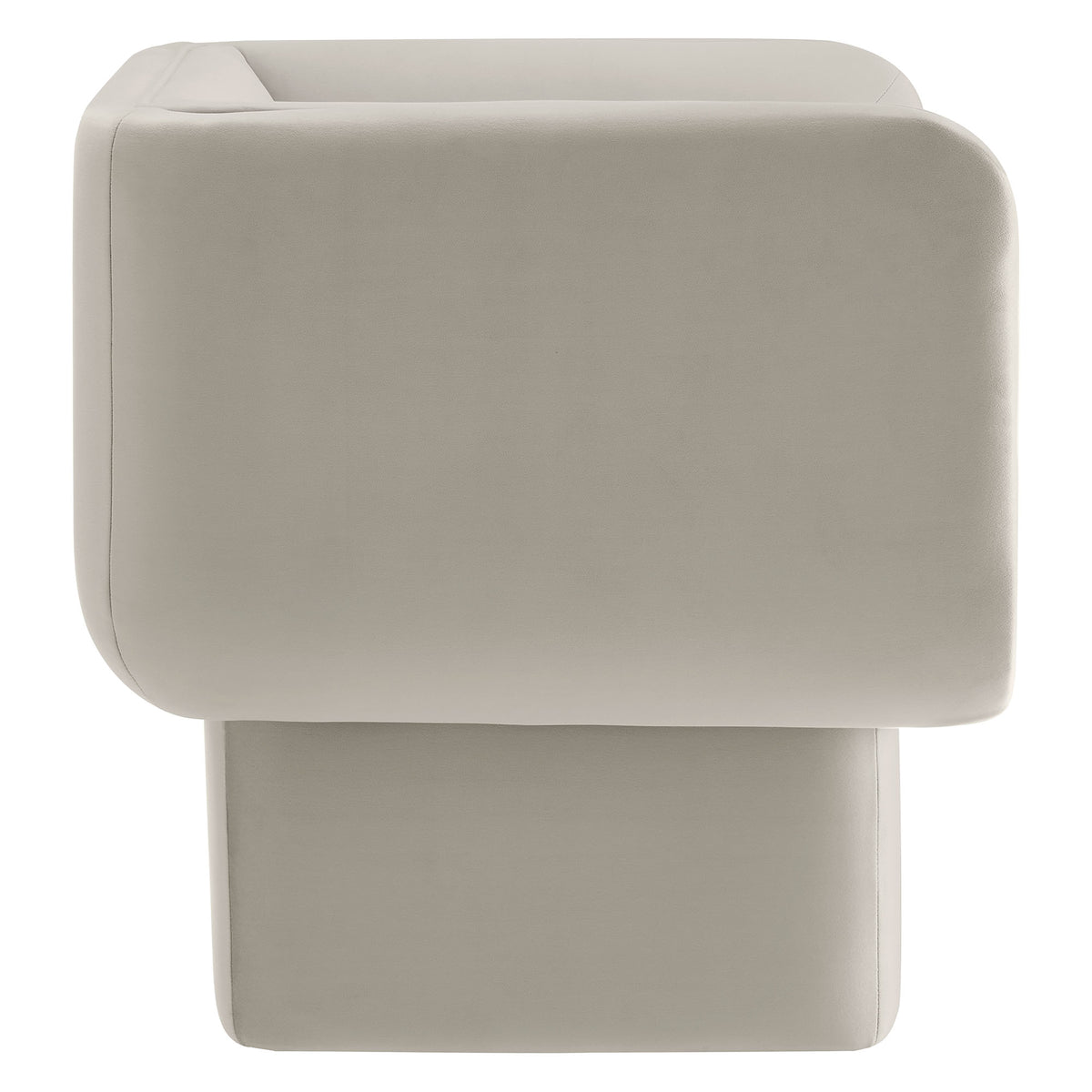Tate Performance Velvet Accent Chair, Almond