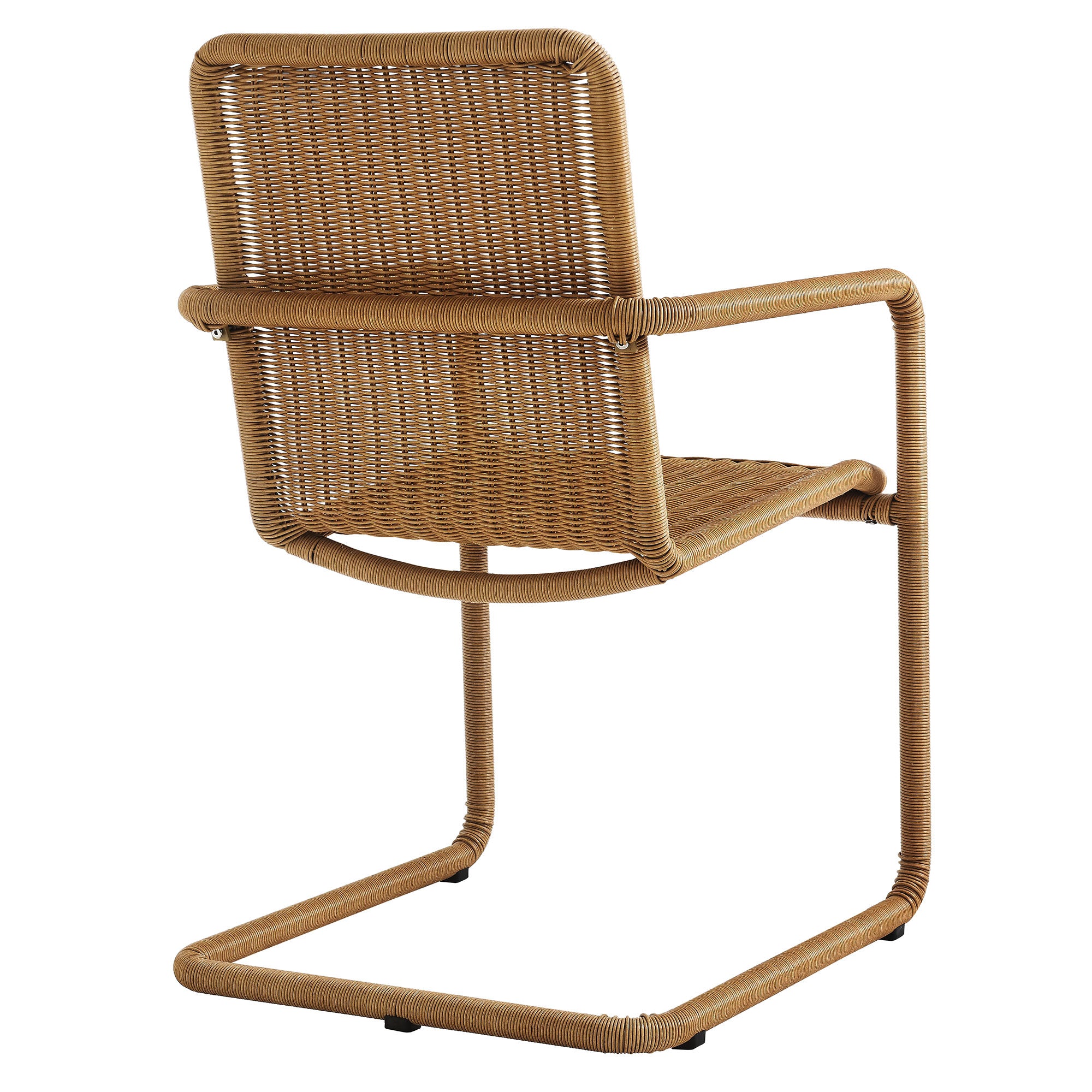 Abacus Outdoor Patio Wicker Dining Chairs Set of 2, Natural