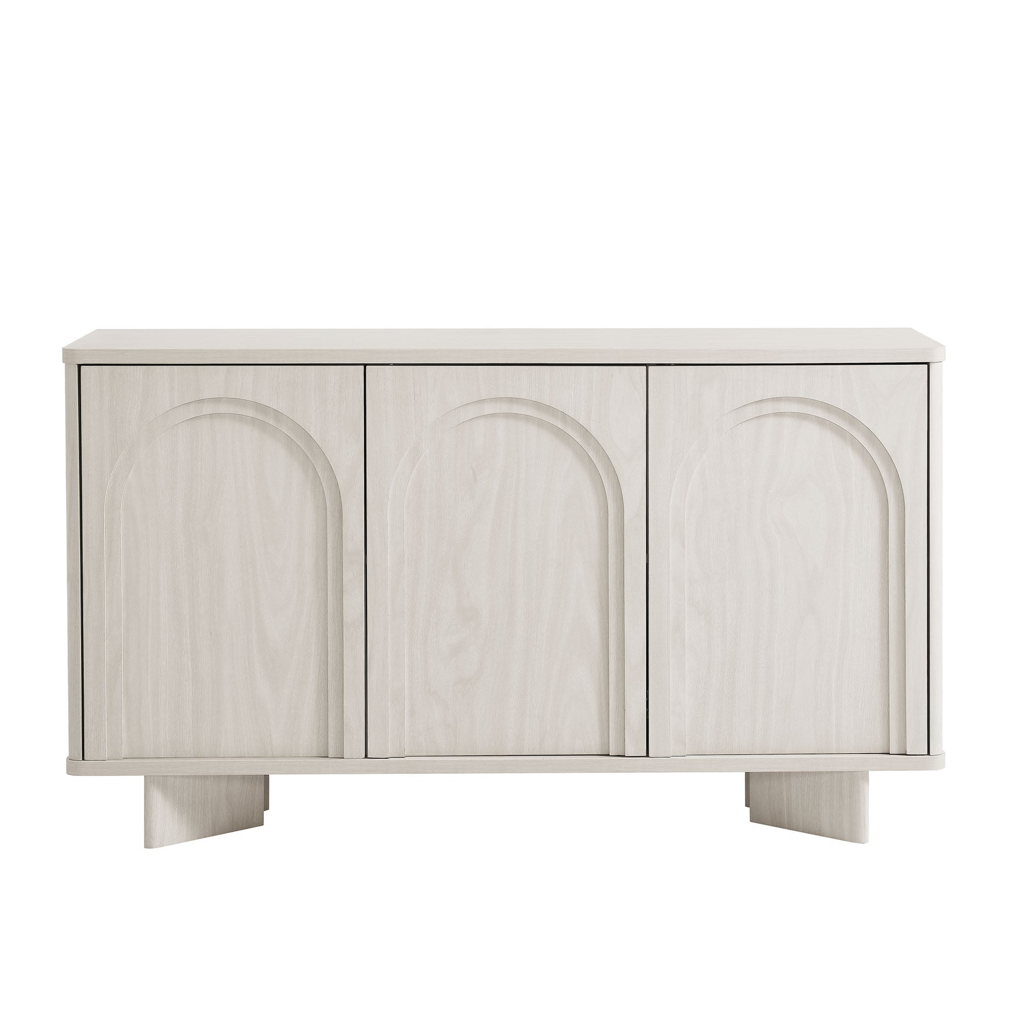 Flux Arched 3-Door Sideboard, White Wash