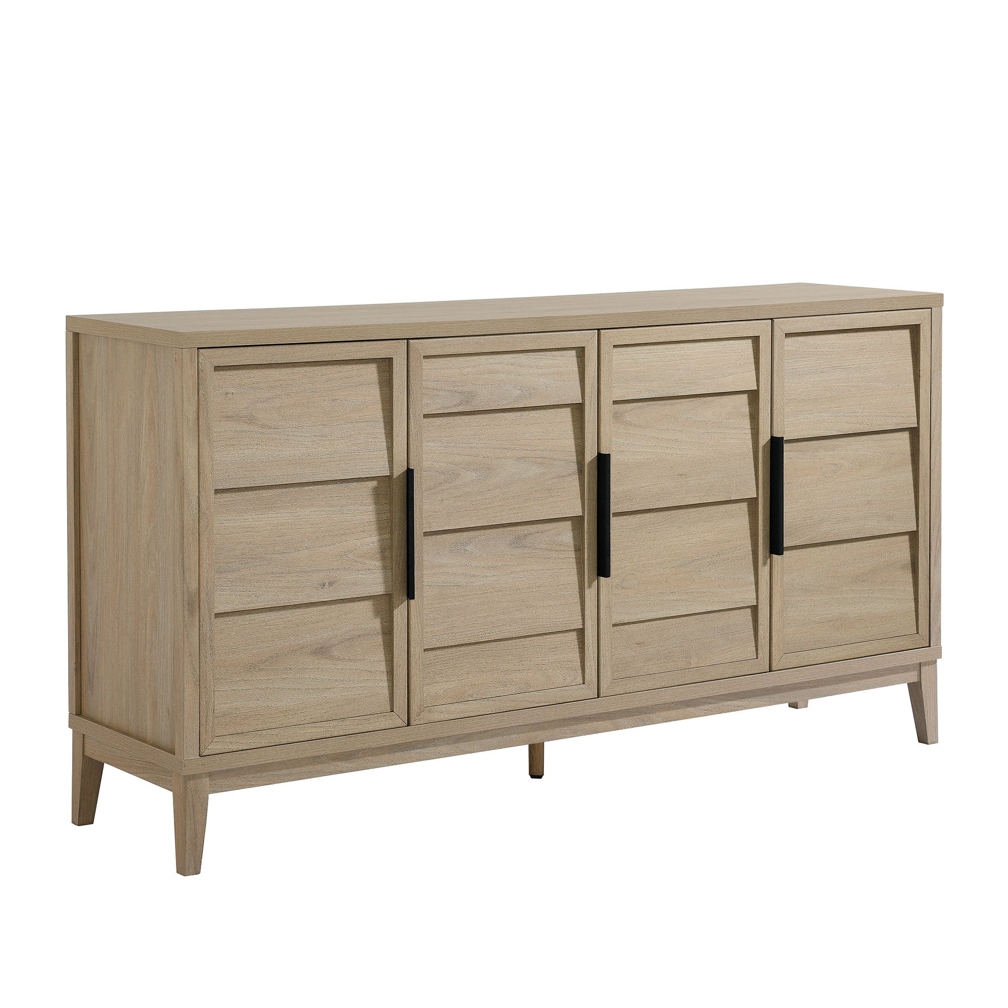 Sinya 4-Door Sideboard, Light Oak