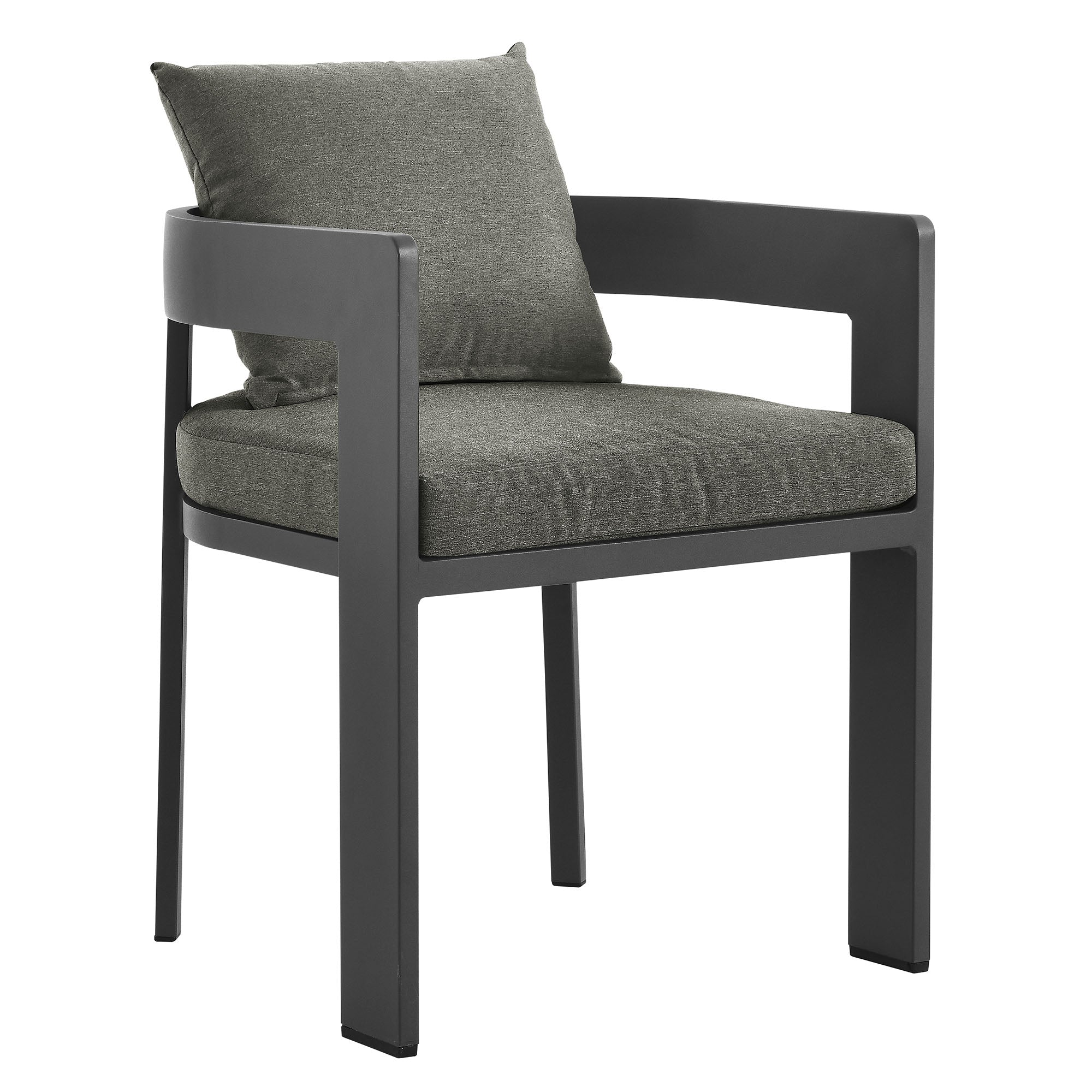 Tahoe 9-Piece Outdoor Patio Aluminum Dining Set, Gray Charcoal