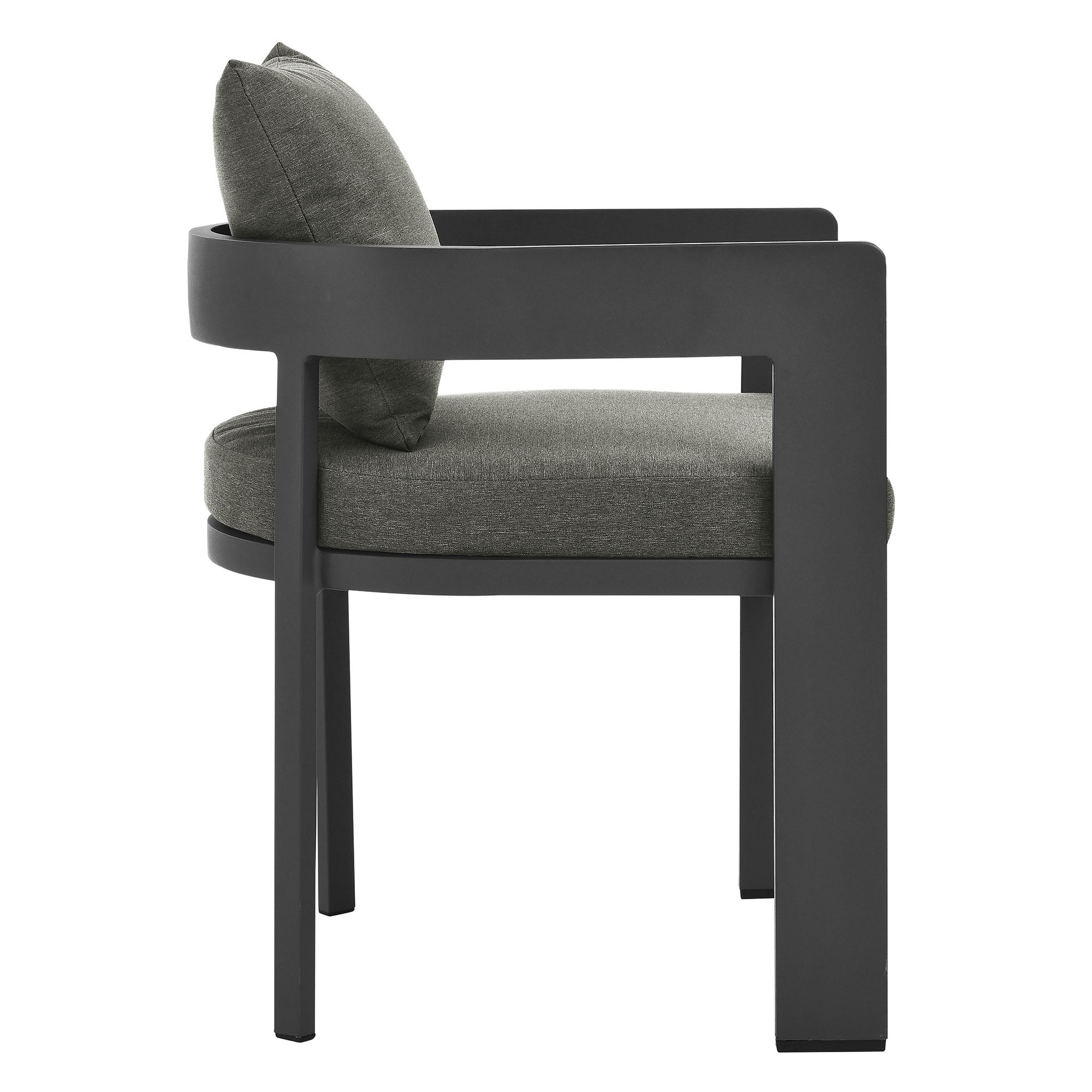 Tahoe 9-Piece Outdoor Patio Aluminum Dining Set, Gray Charcoal