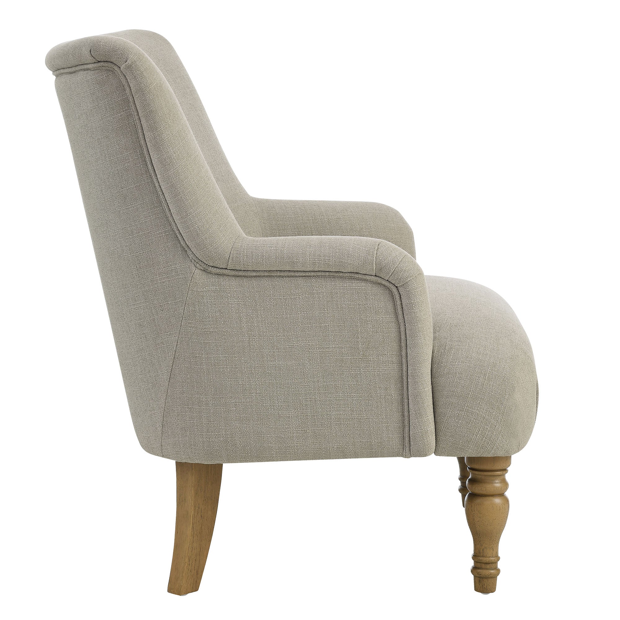 Ellington Fabric Upholstered Accent Armchair, Linen