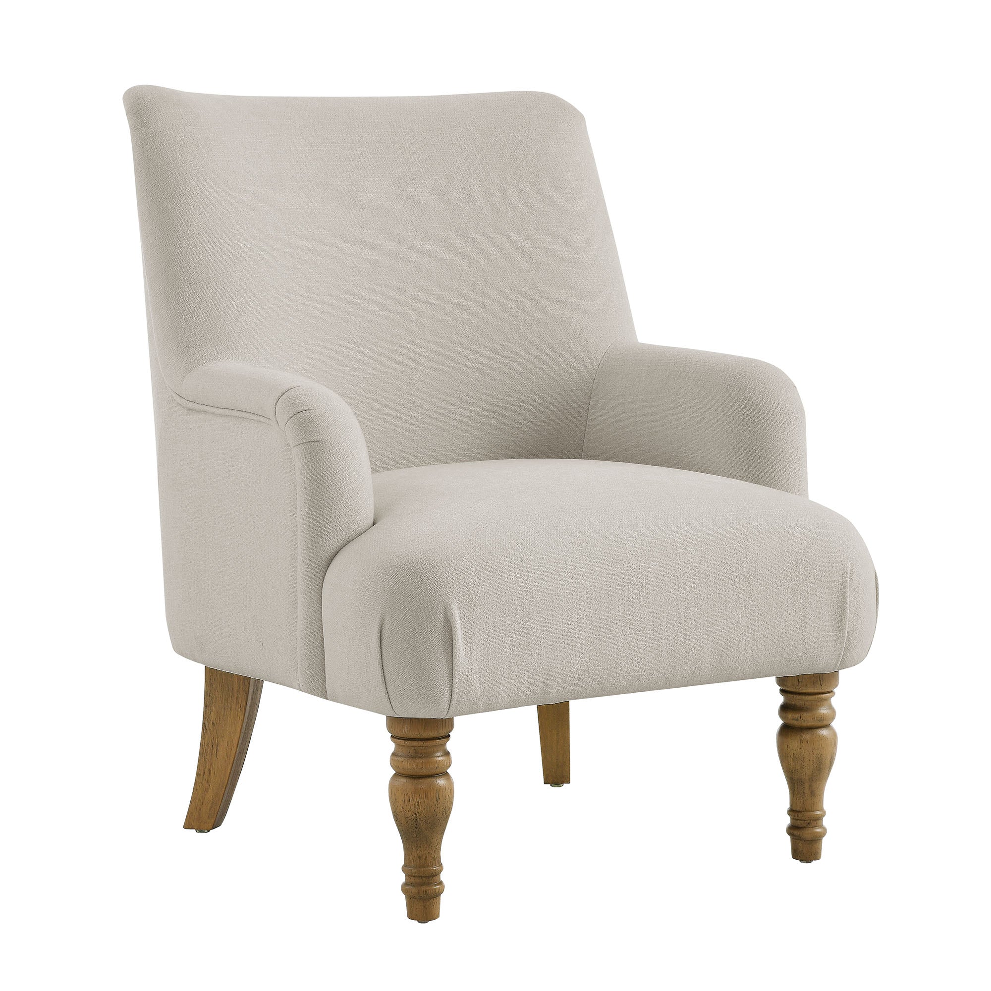 Ellington Fabric Upholstered Accent Armchair, Salt