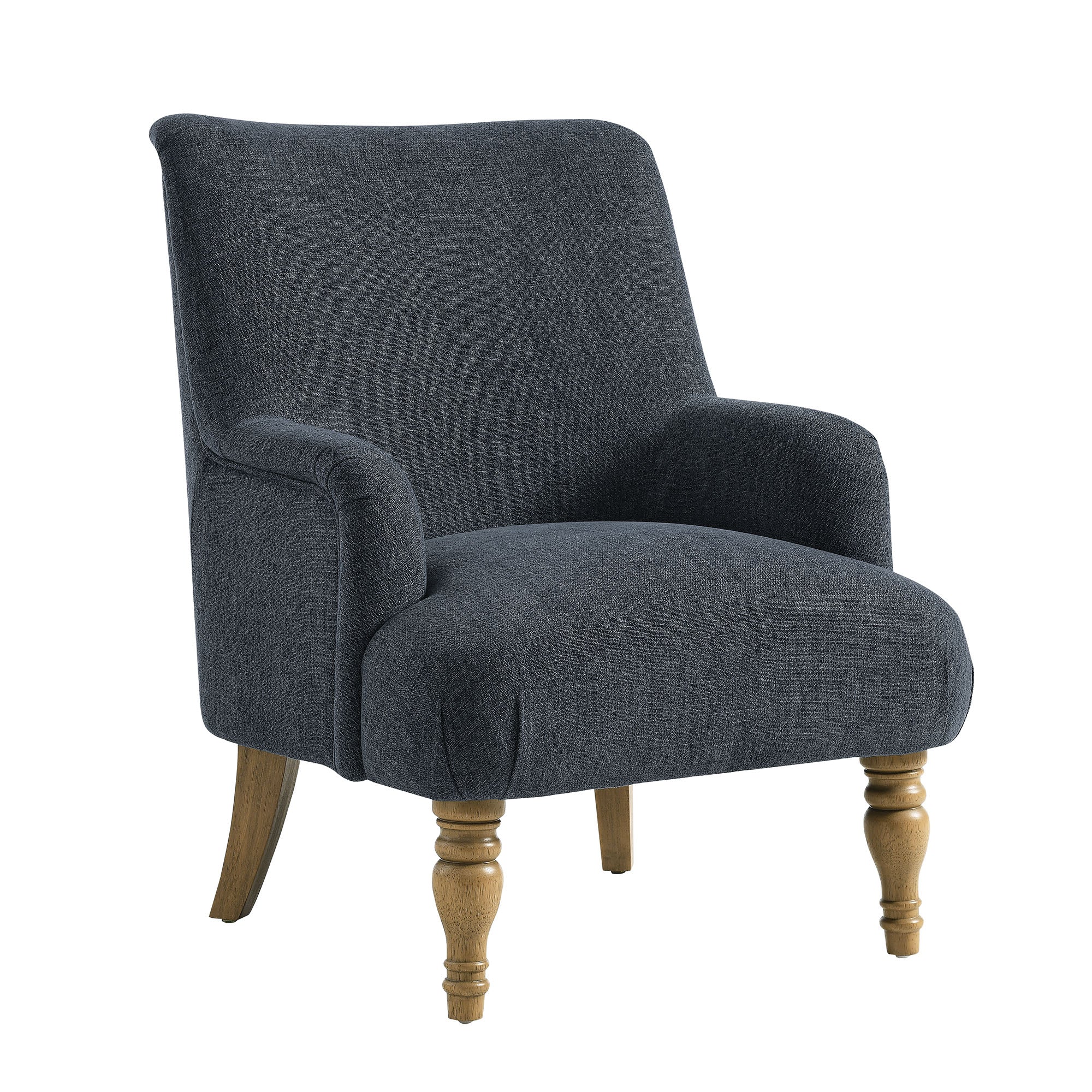 Ellington Fabric Upholstered Accent Armchair, Slate Blue