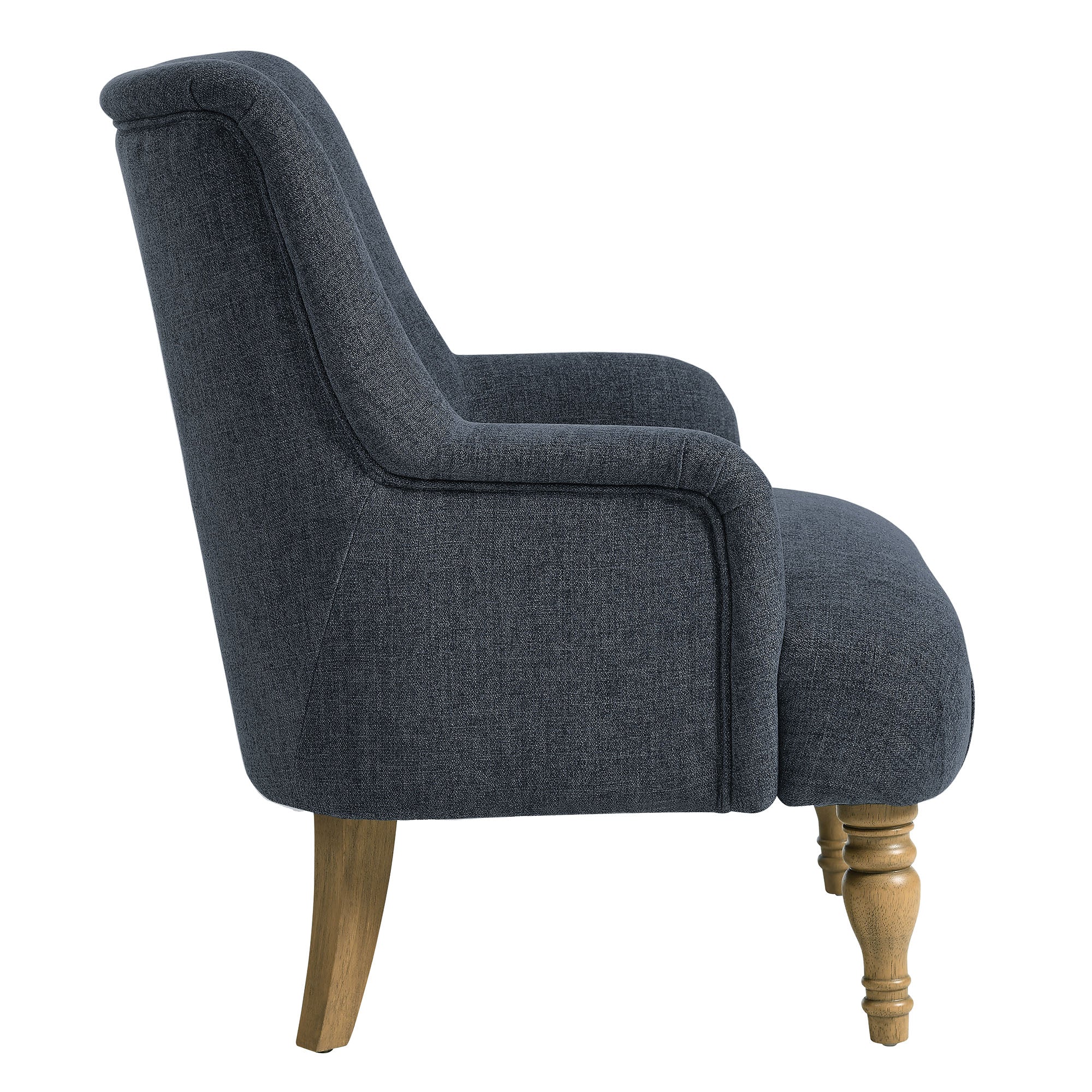 Ellington Fabric Upholstered Accent Armchair, Slate Blue