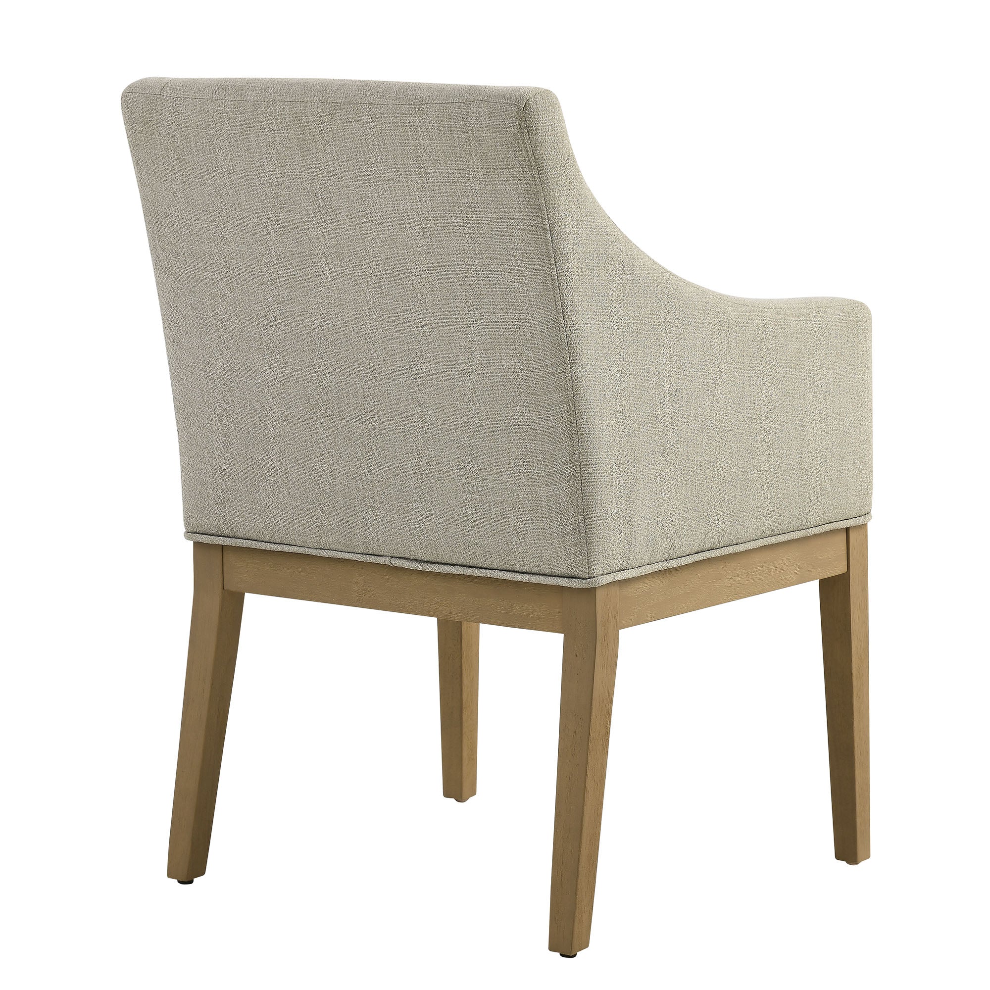 Alton Fabric Upholstered Dining Armchair, Linen Natural
