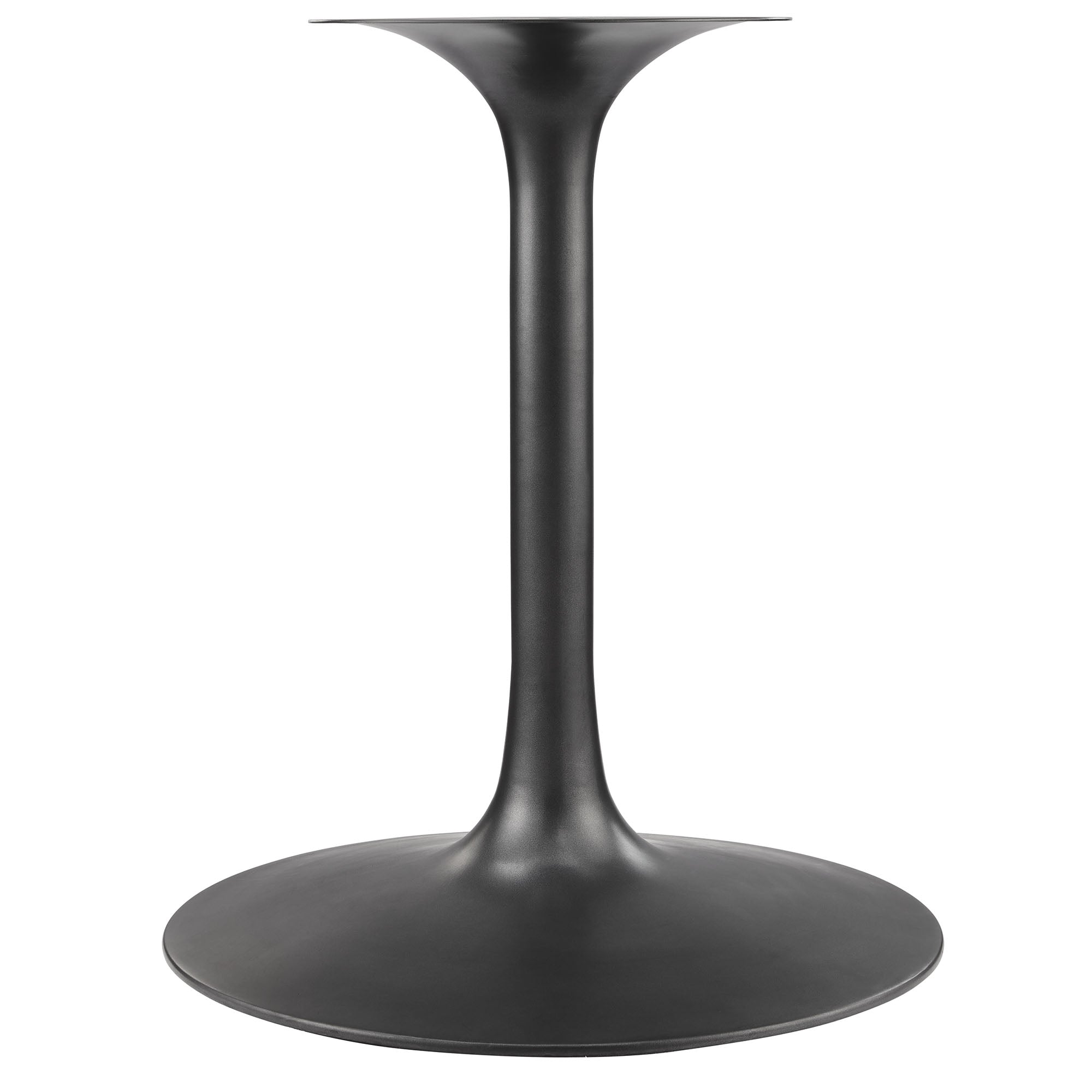 Lippa 60" Round Pedestal Solid Wood Dining Table, Black Walnut