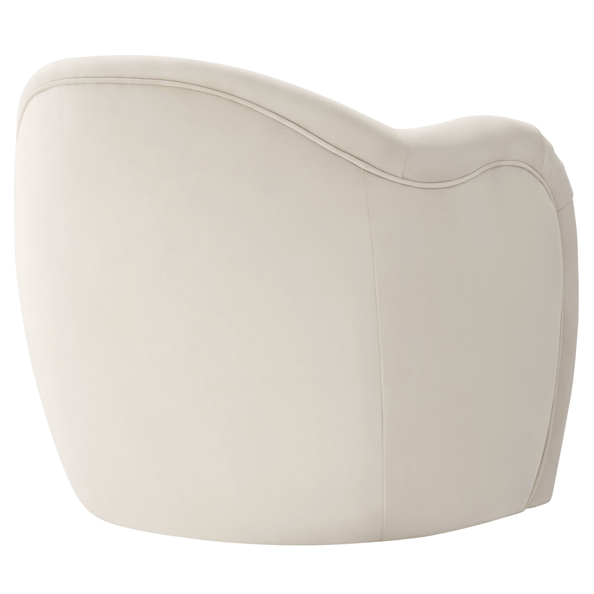 Compose Performance Velvet Accent Chair, Alabaster