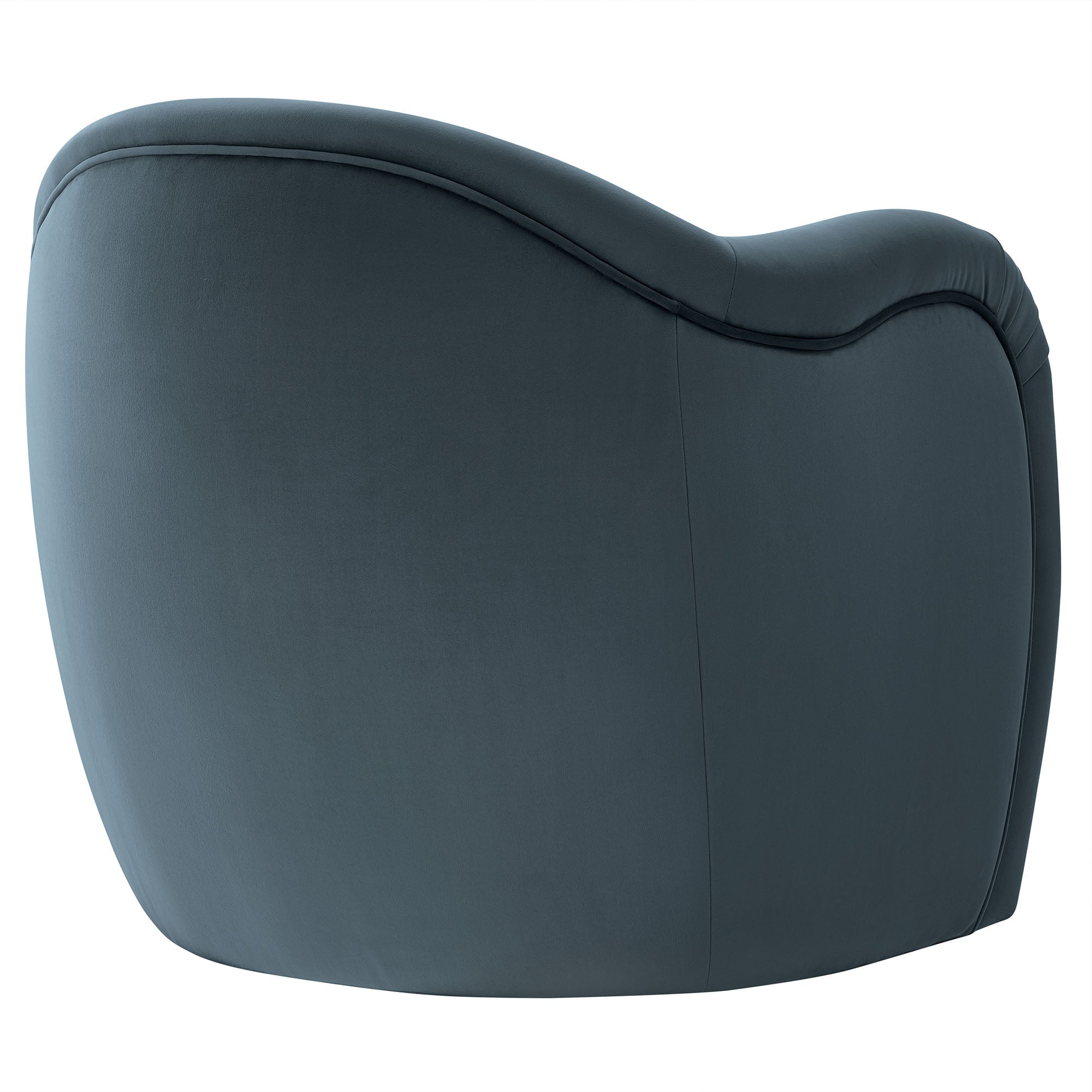 Compose Performance Velvet Accent Chair, Cadet Blue