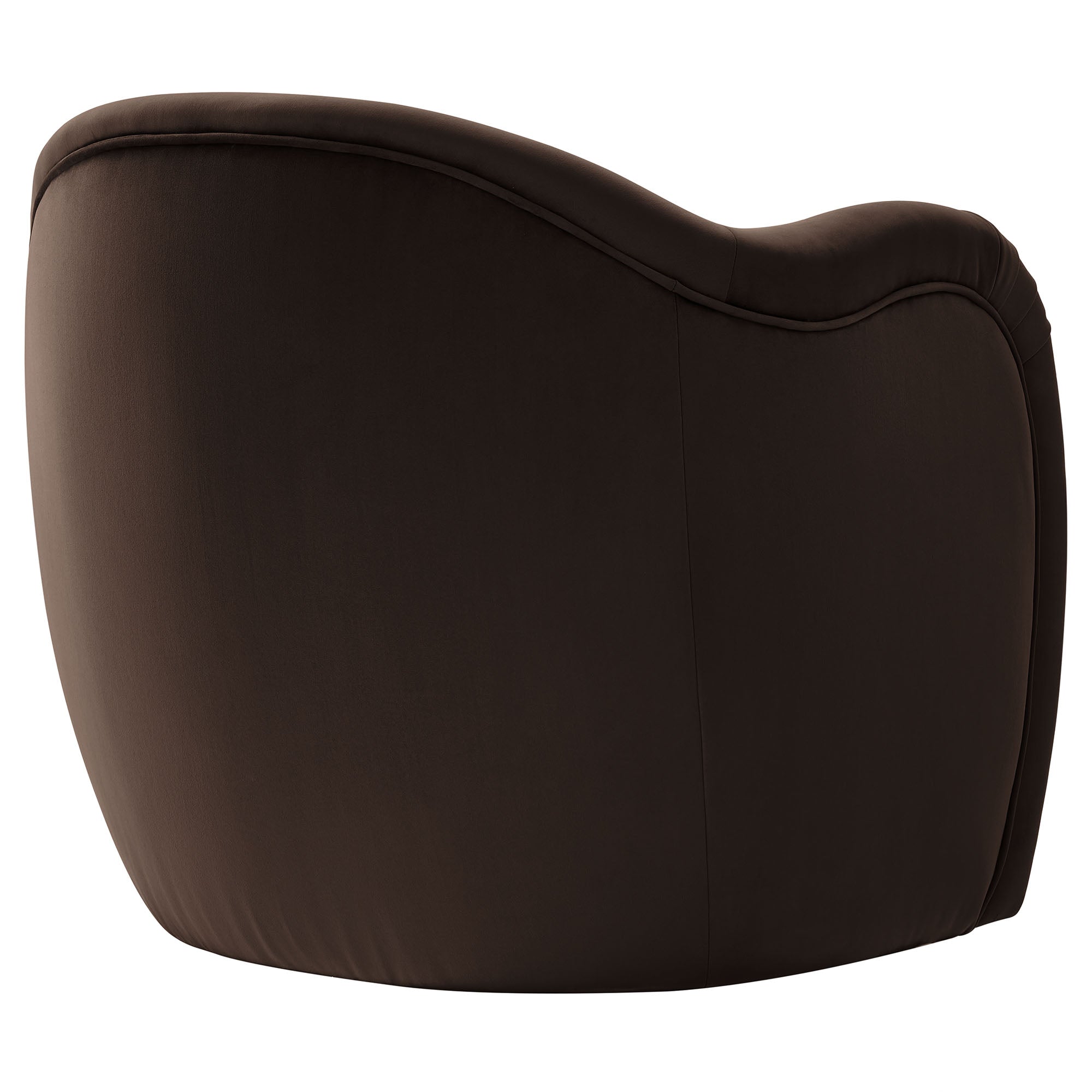 Compose Performance Velvet Accent Chair, Chocolate Brown