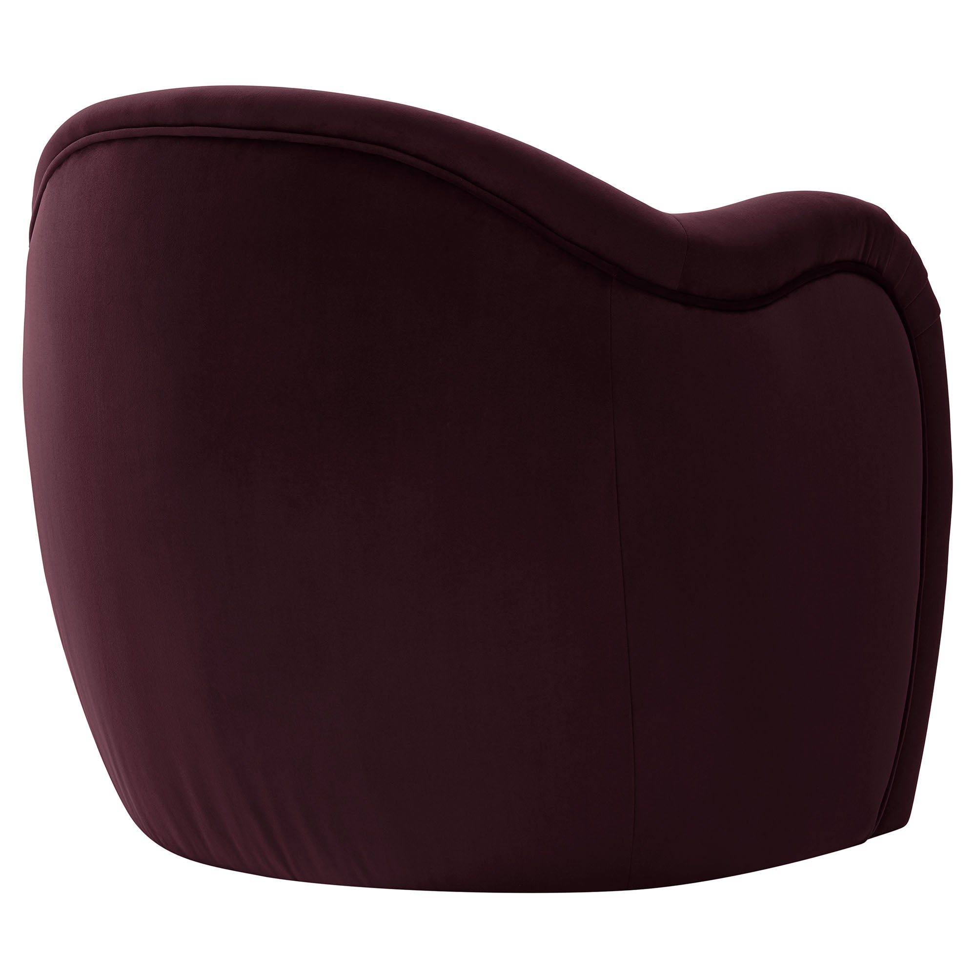 Compose Performance Velvet Accent Chair, Mulberry