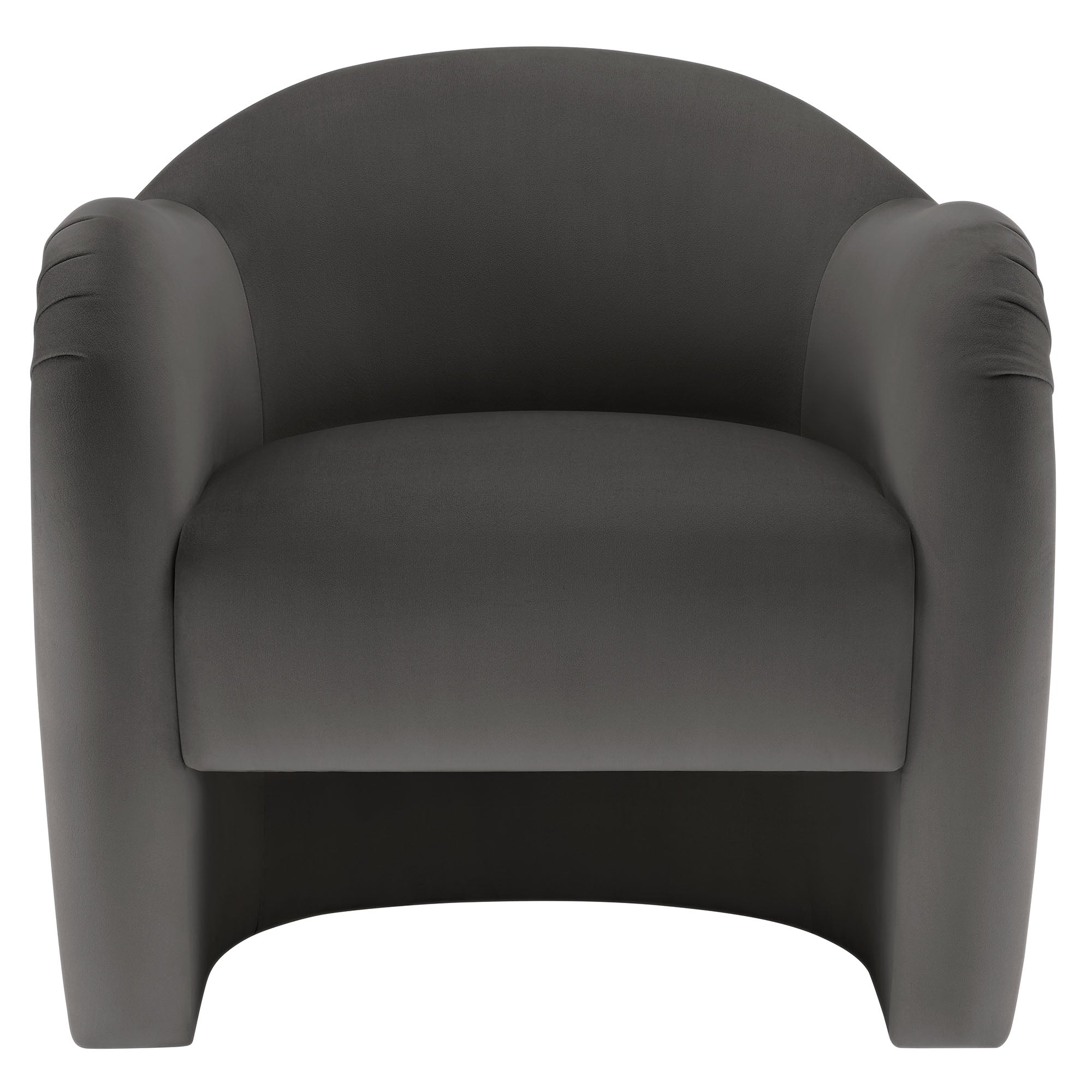 Compose Performance Velvet Accent Chair, Storm Gray