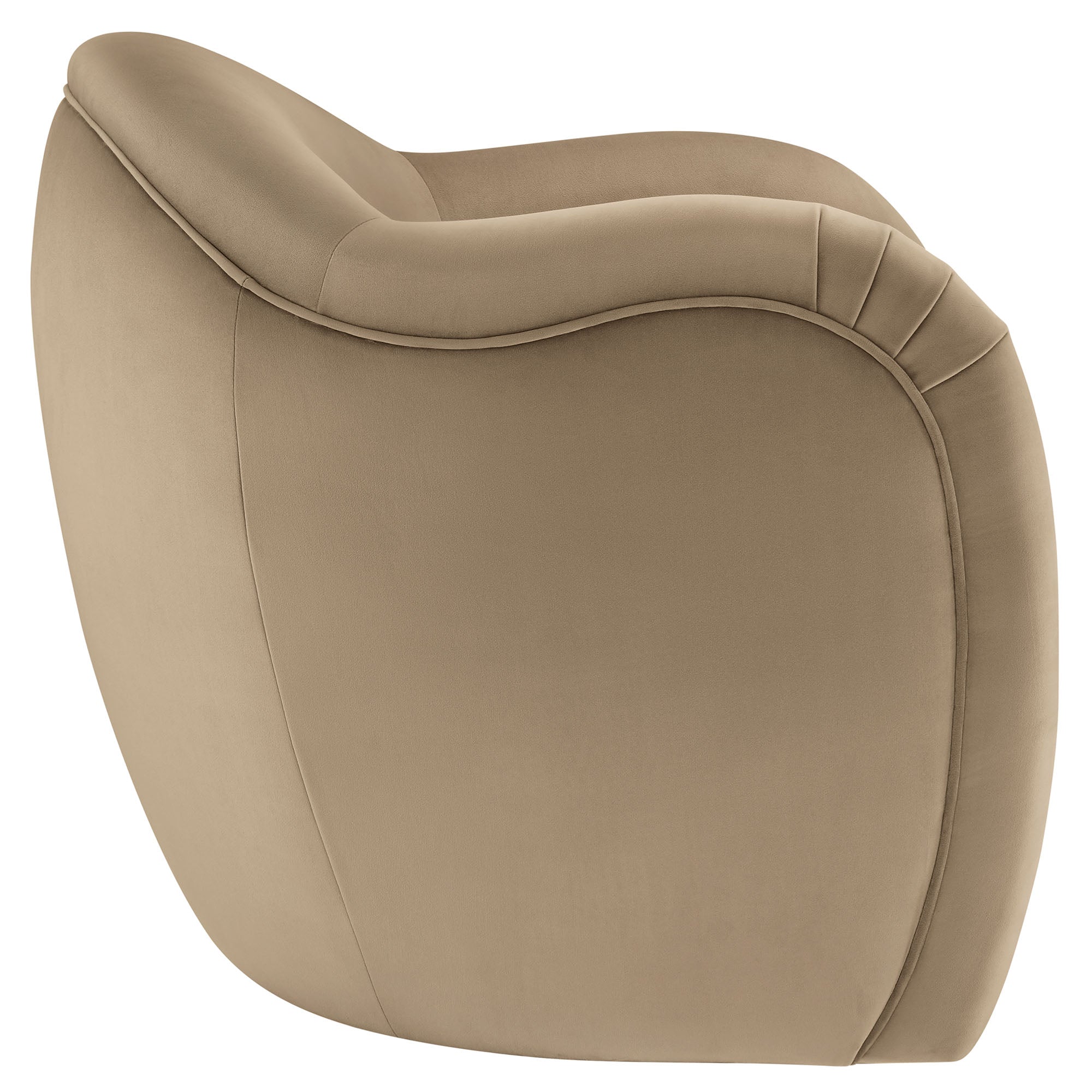 Compose Performance Velvet Accent Chair, Taupe