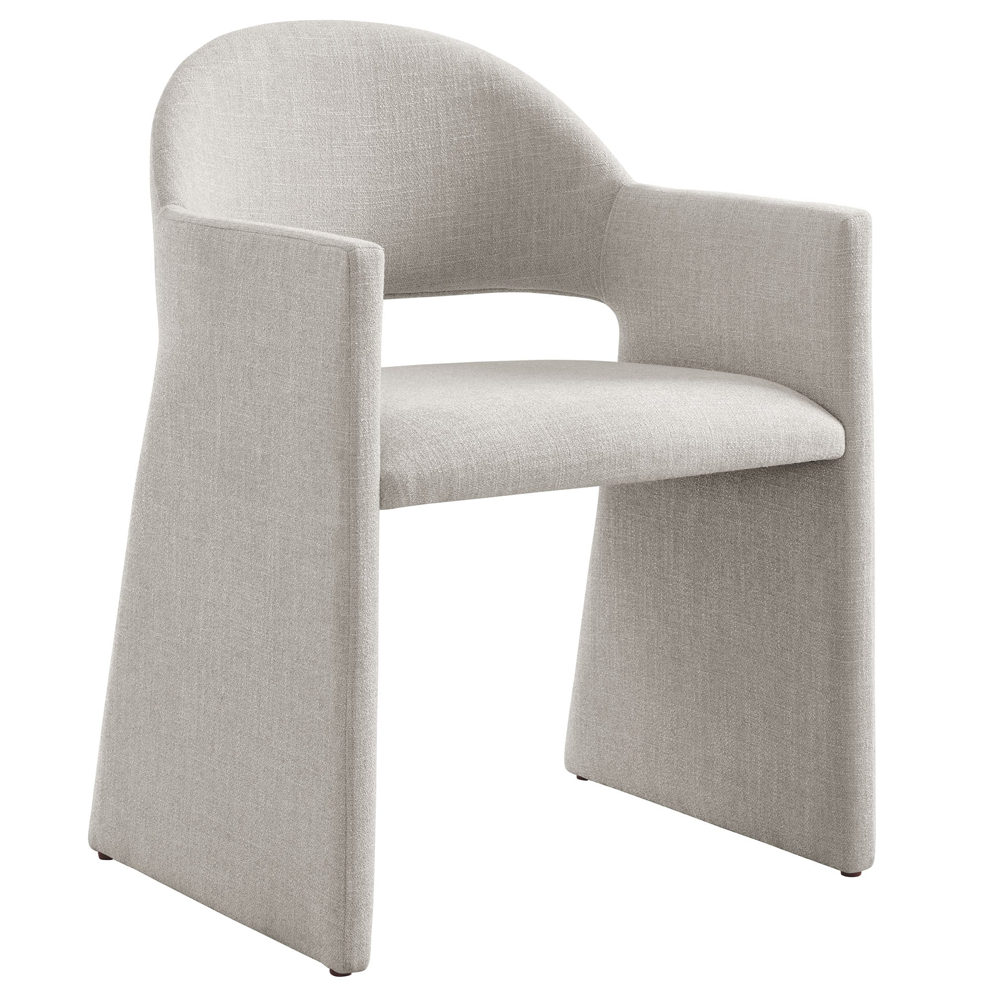 Talia Upholstered Fabric Dining Armchair, Linen