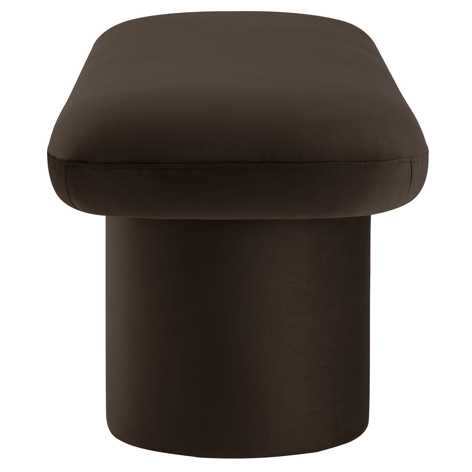 Orla Performance Velvet Bench, Chocolate Brown