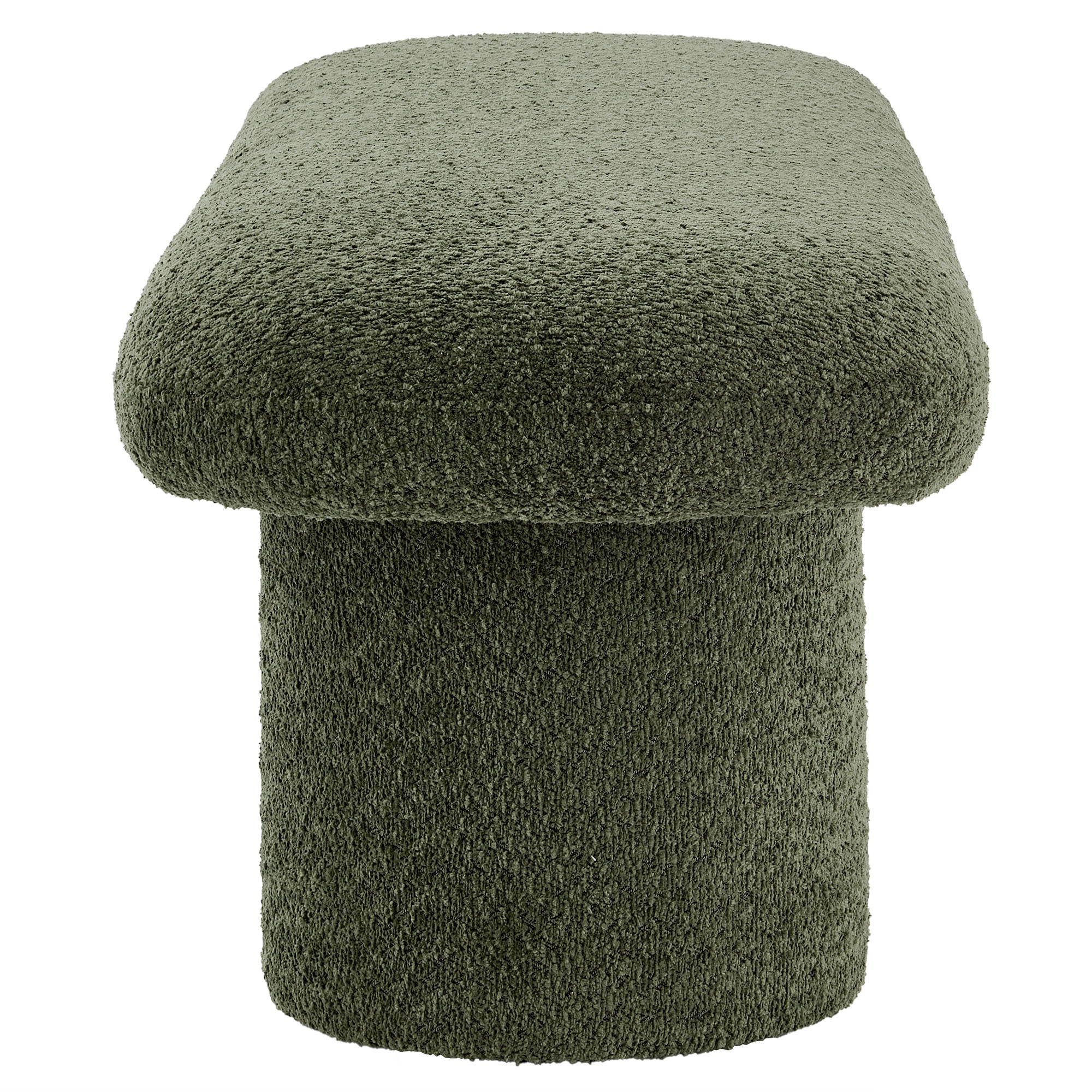 Orla Chenille Upholstered Bench, Sage