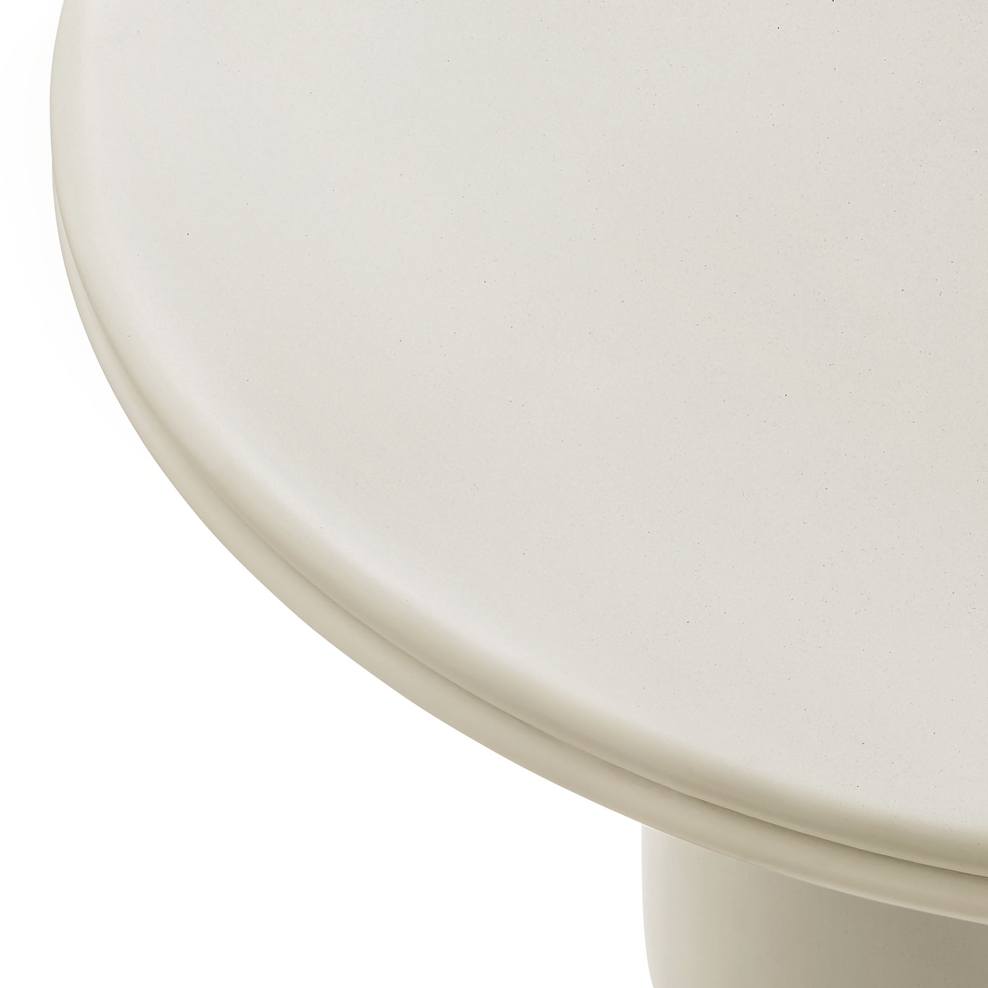 Brion 48" Indoor - Outdoor Patio Concrete Round Dining Table, White