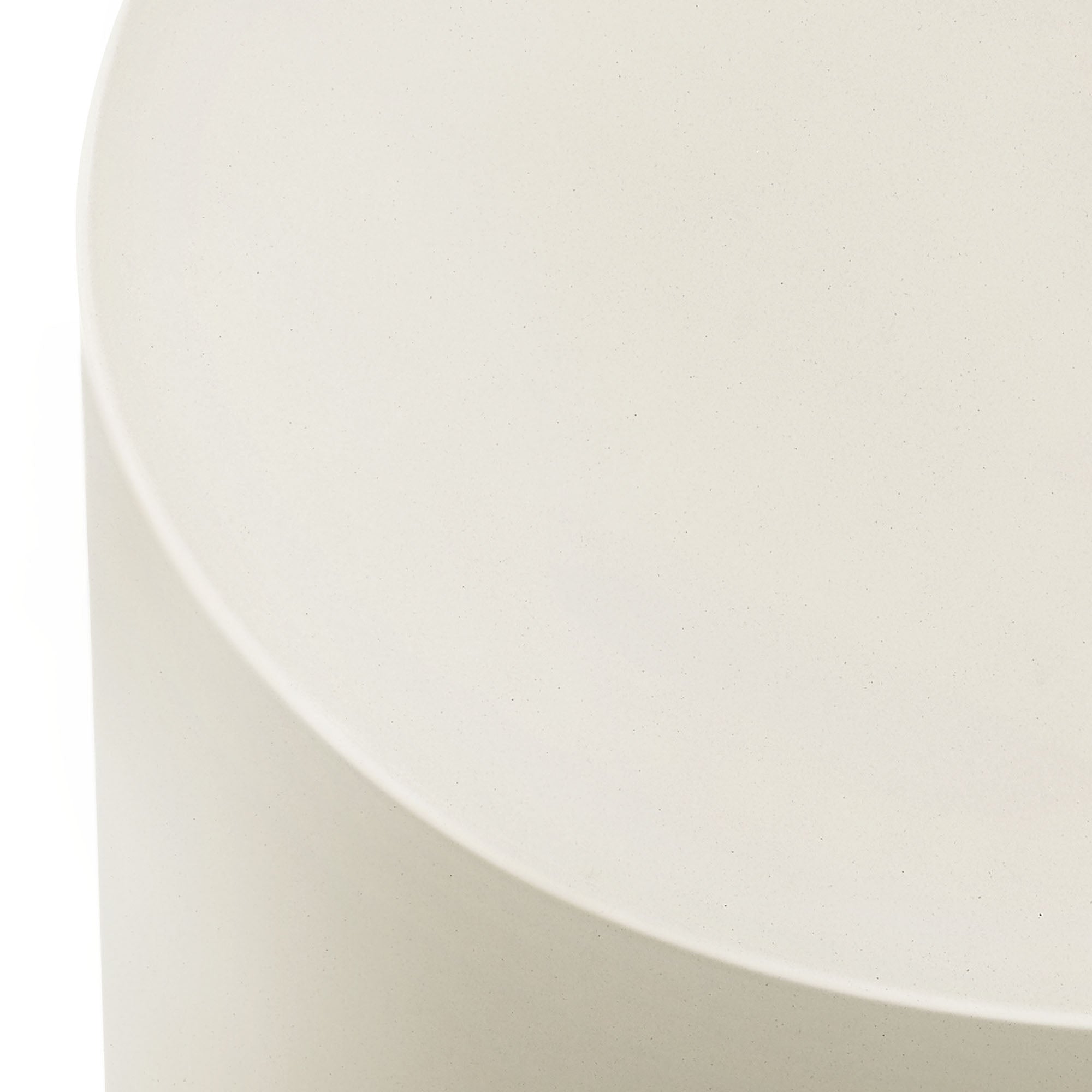 Brion Indoor - Outdoor Patio Concrete Stool, White