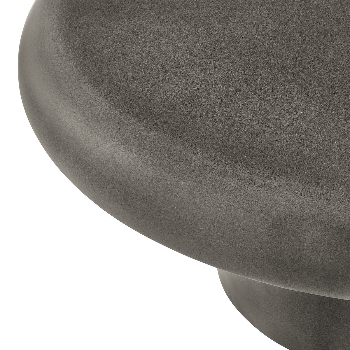 Argos Indoor - Outdoor Patio Concrete Round Coffee Table, Gray
