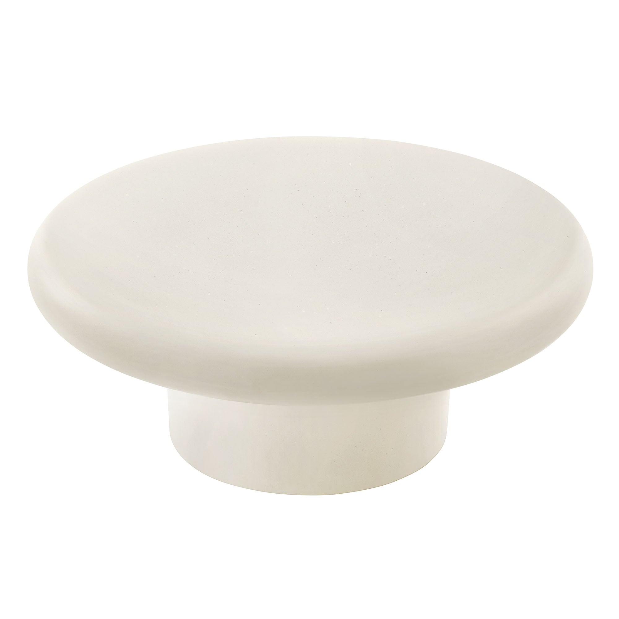Argos Indoor - Outdoor Patio Concrete Round Coffee Table, White