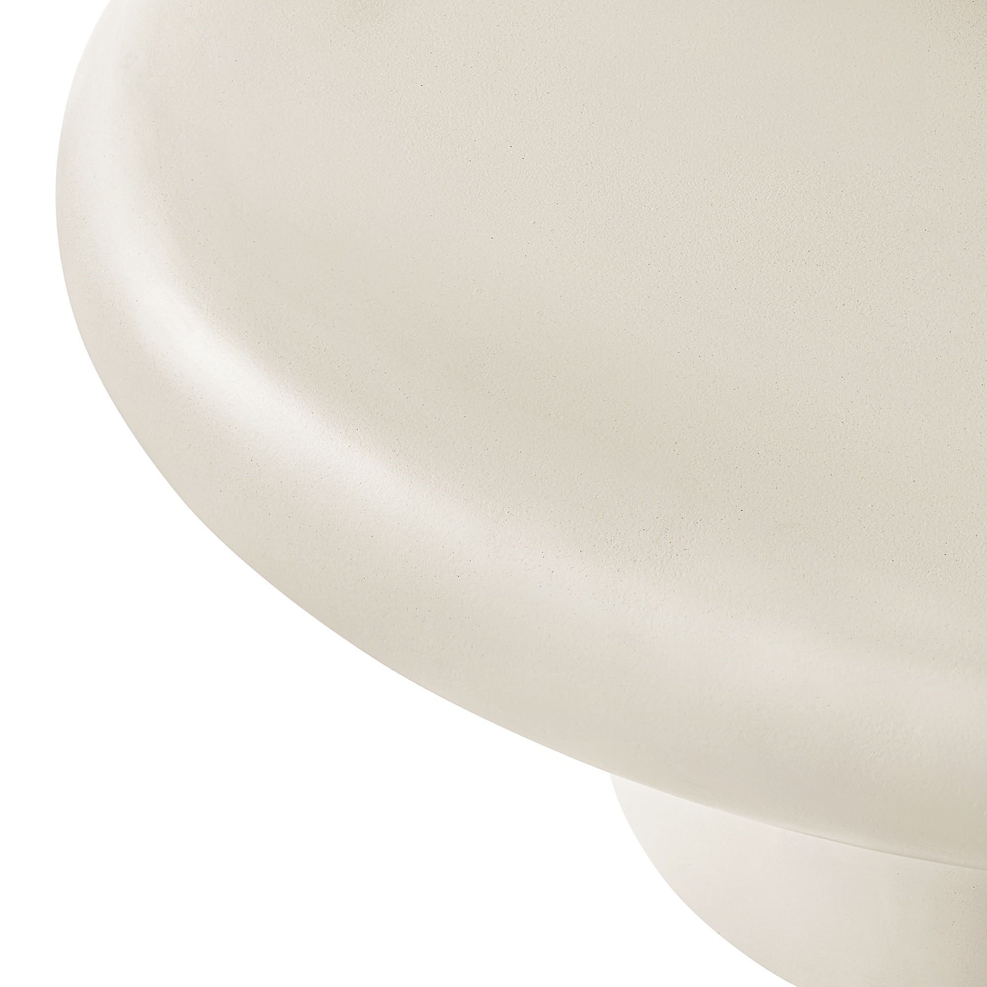 Argos Indoor - Outdoor Patio Concrete Round Coffee Table, White